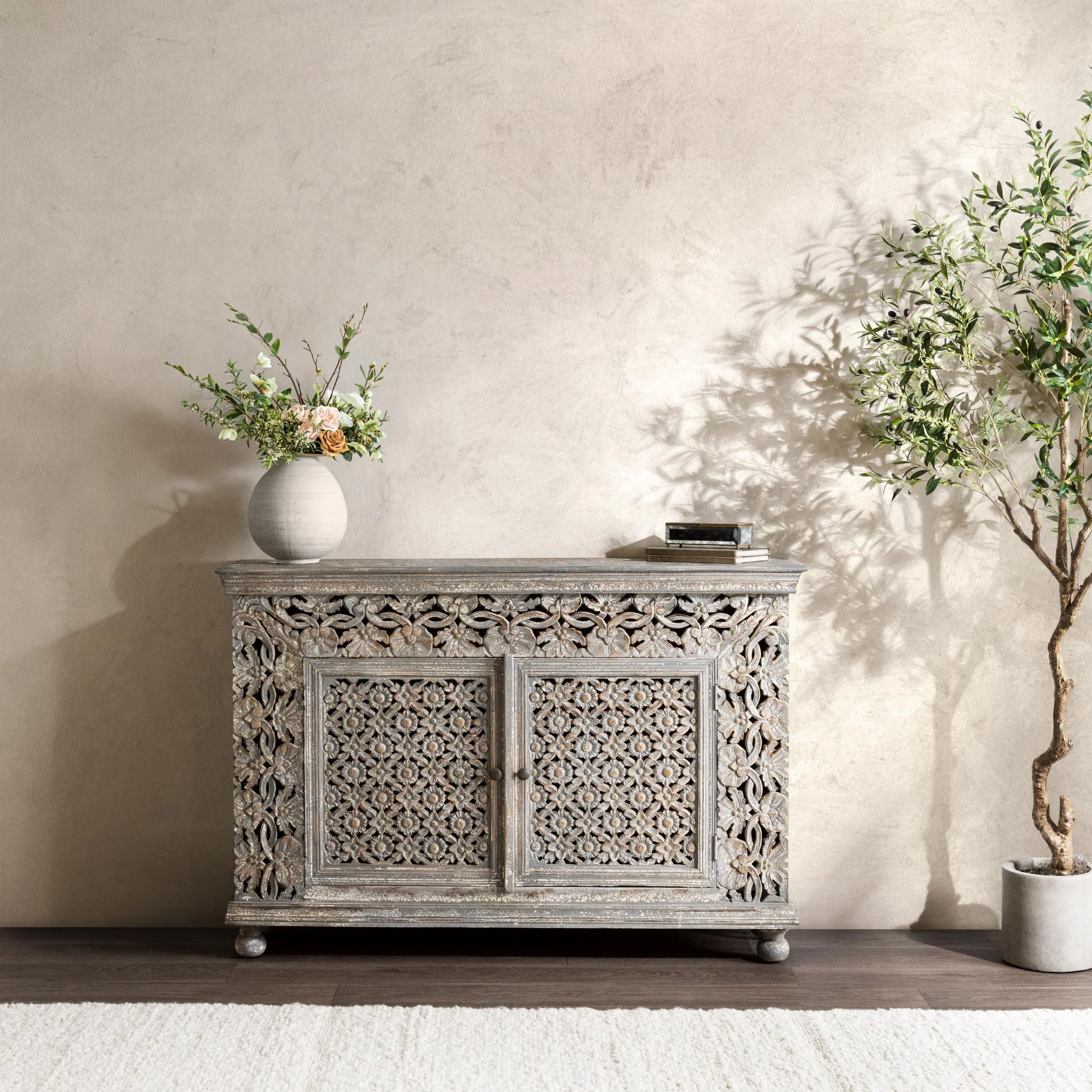 Blair 2 Door Cabinet - Heritage Cream - Image 9