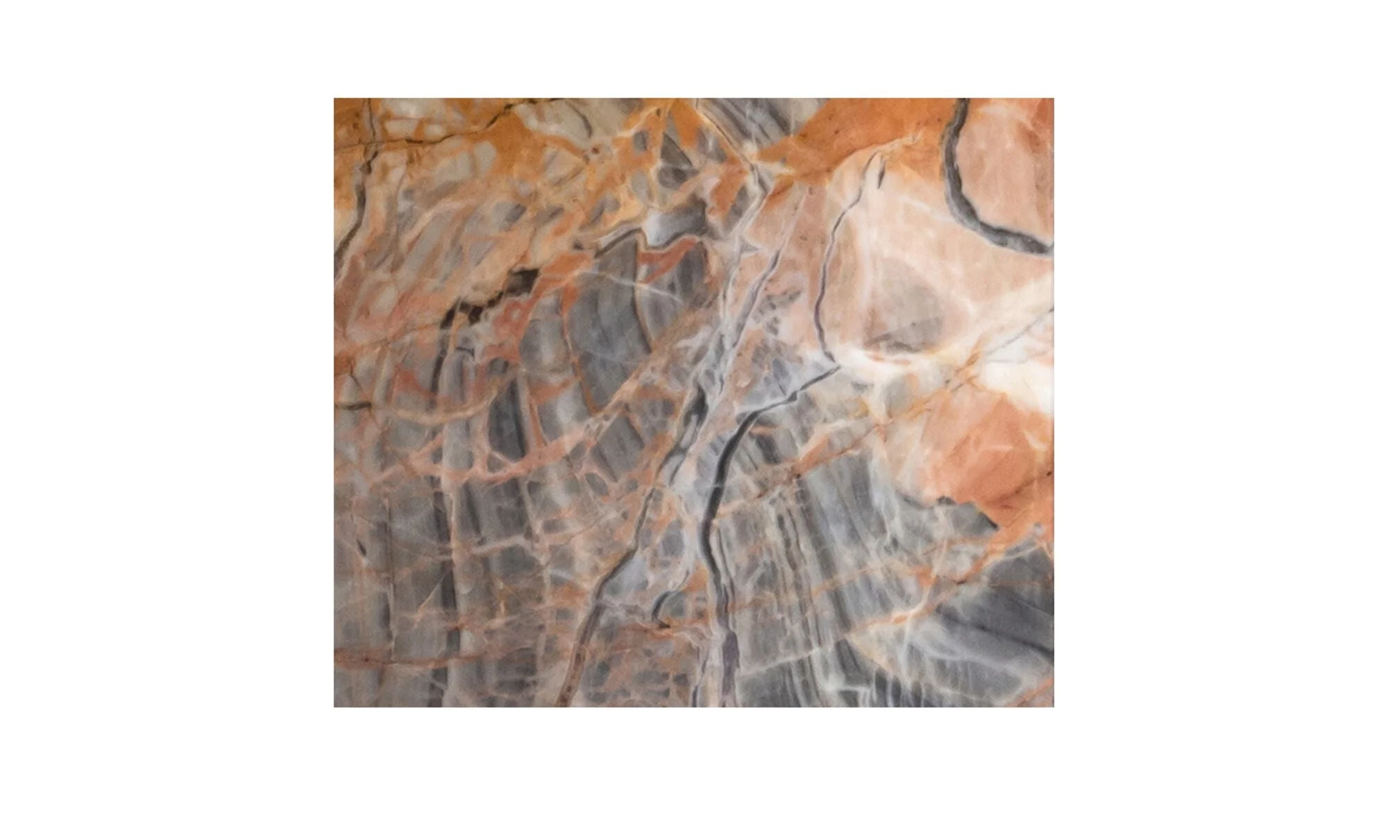 Blair Accent Table Orange Levante Marble - Image 5