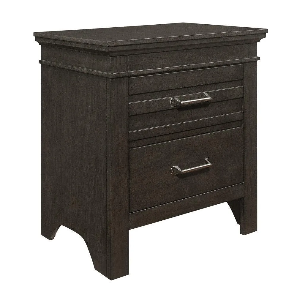 Blaire Farm Charcoal Gray Nightstand - Image 4