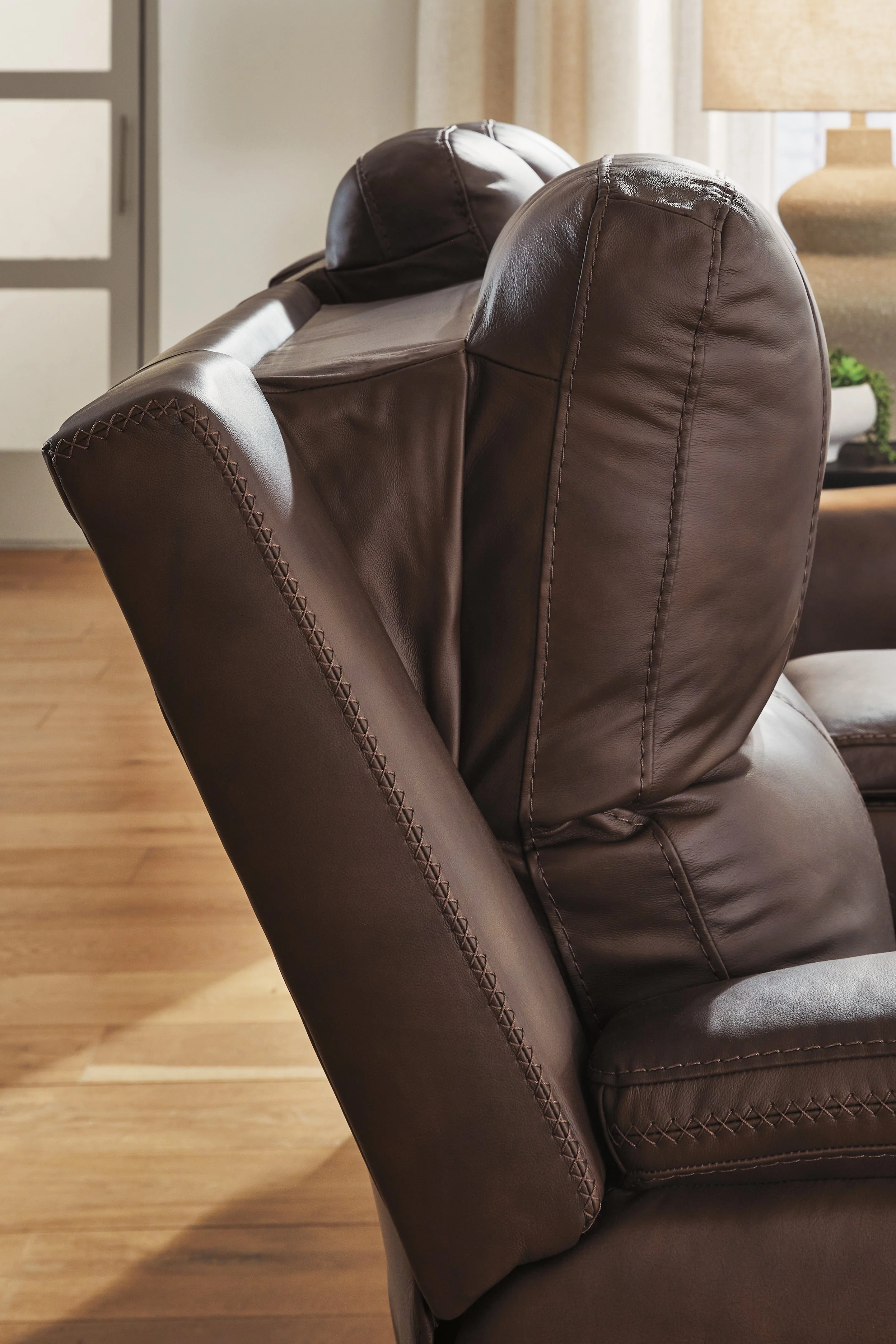 Bleckley Espresso Power Recliner with ADJ Headrest - Image 9