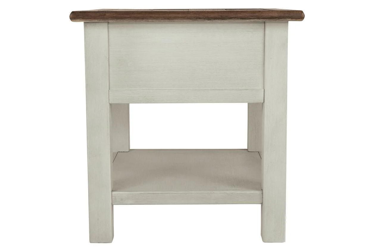 Bolanburg Two-tone Chairside End Table with USB Ports & Outlets - Image 7