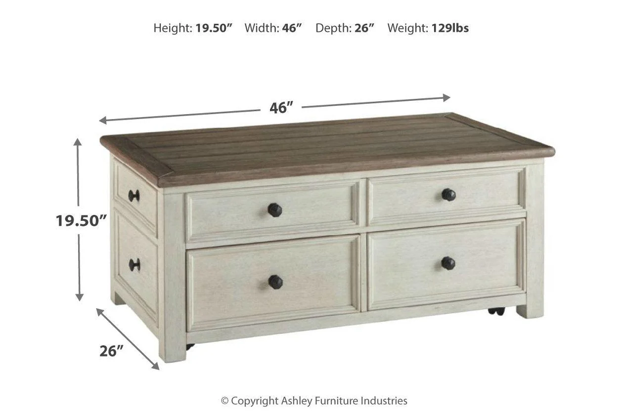 Bolanburg Two-tone Coffee Table with Lift Top - Image 12