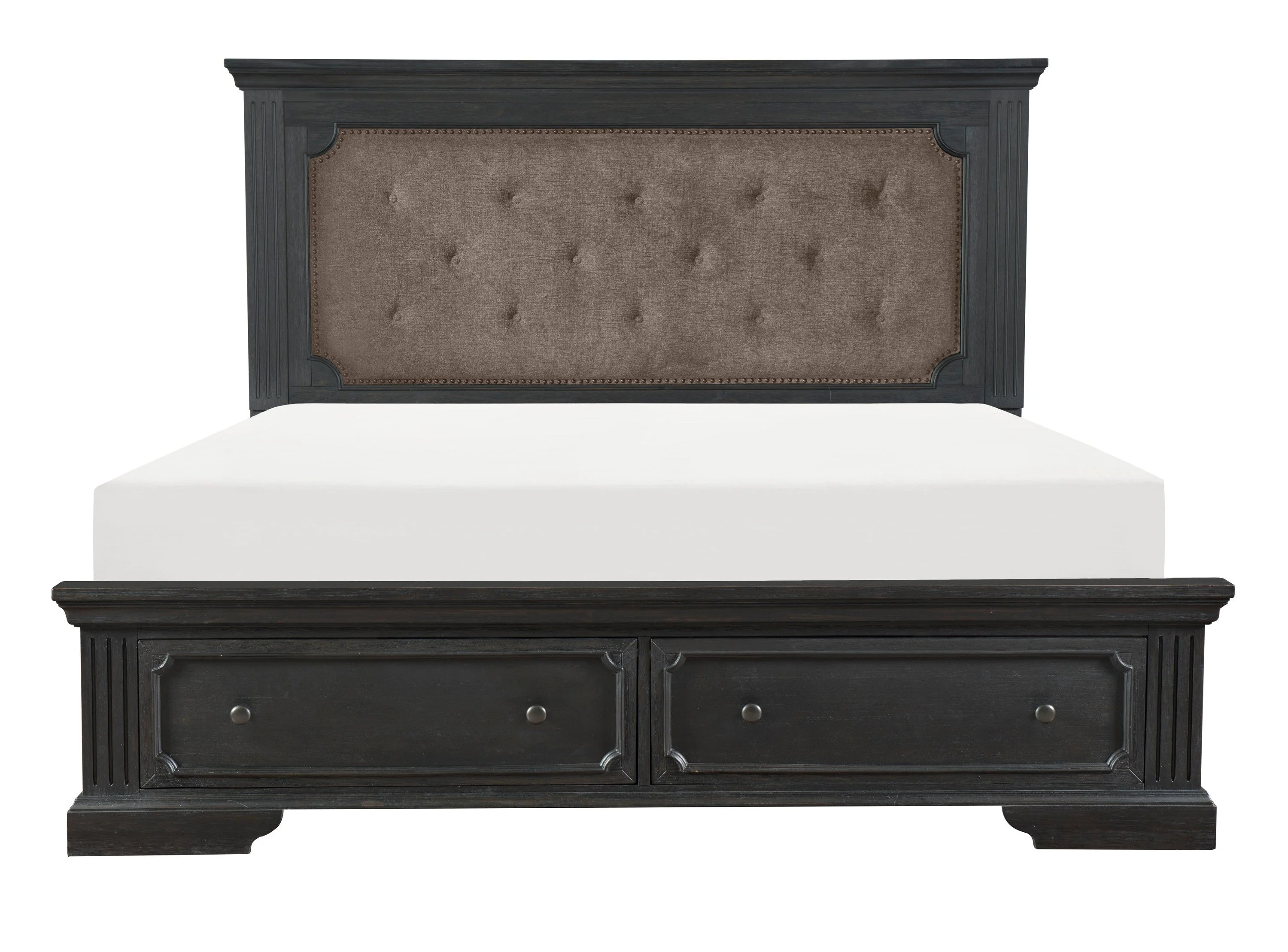 Bolingbrook Wire-Brushed Charcoal Storage Platform Bedroom Set - Image 2