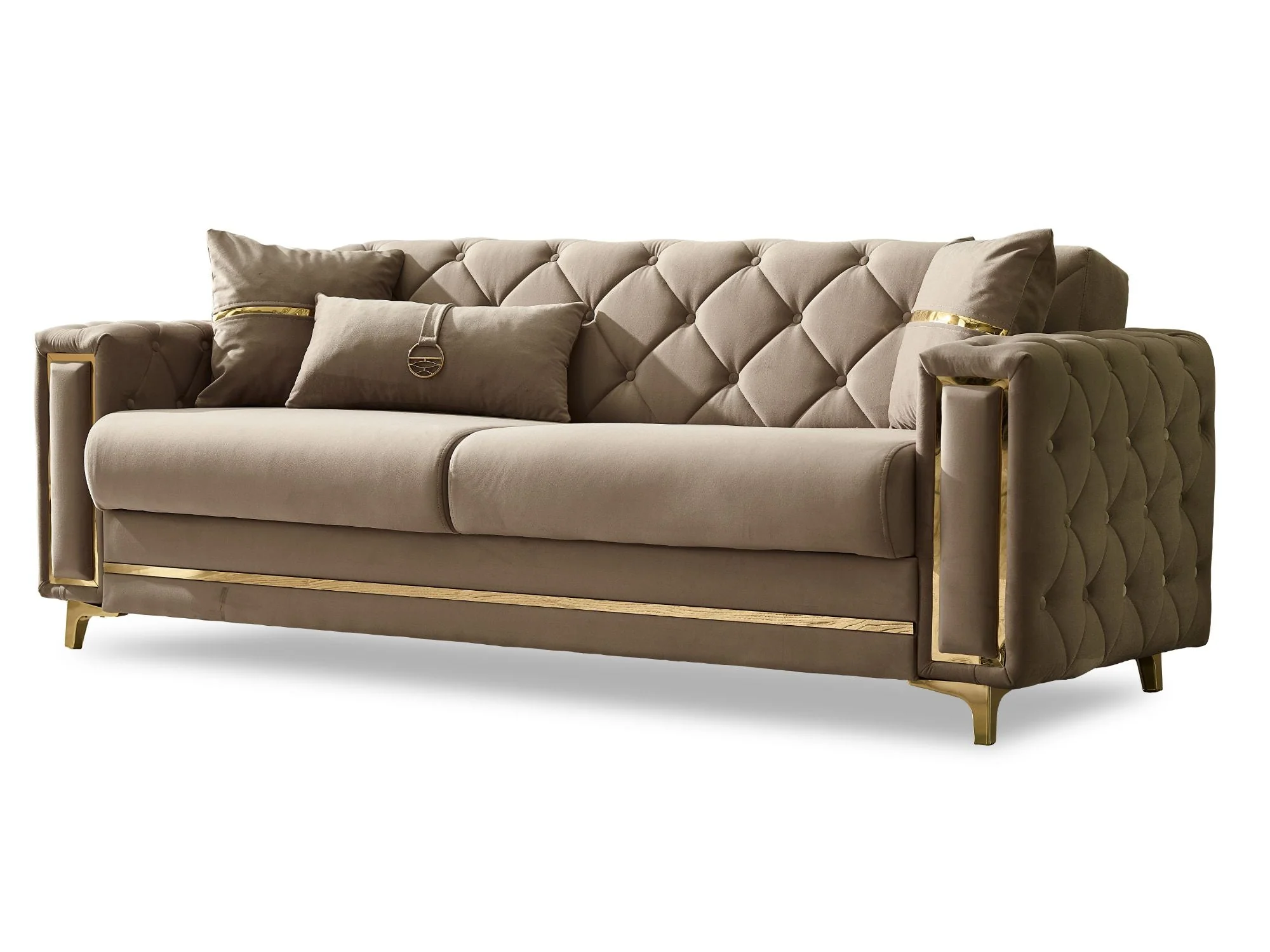 Bolivya Beige 3-pieces (Sofa & Loveseat & Chair) Living Room Set - Image 6