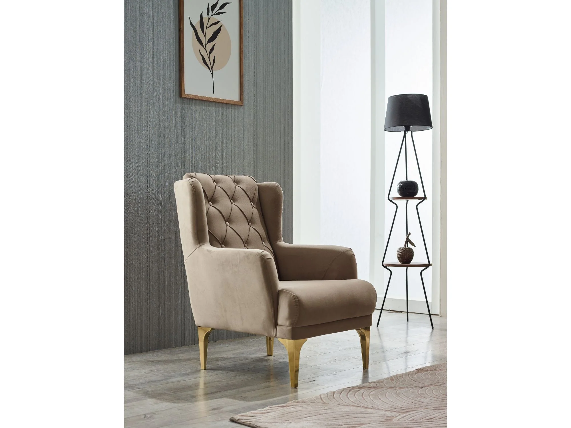 Bolivya Beige 3-pieces (Sofa & Loveseat & Chair) Living Room Set - Image 9