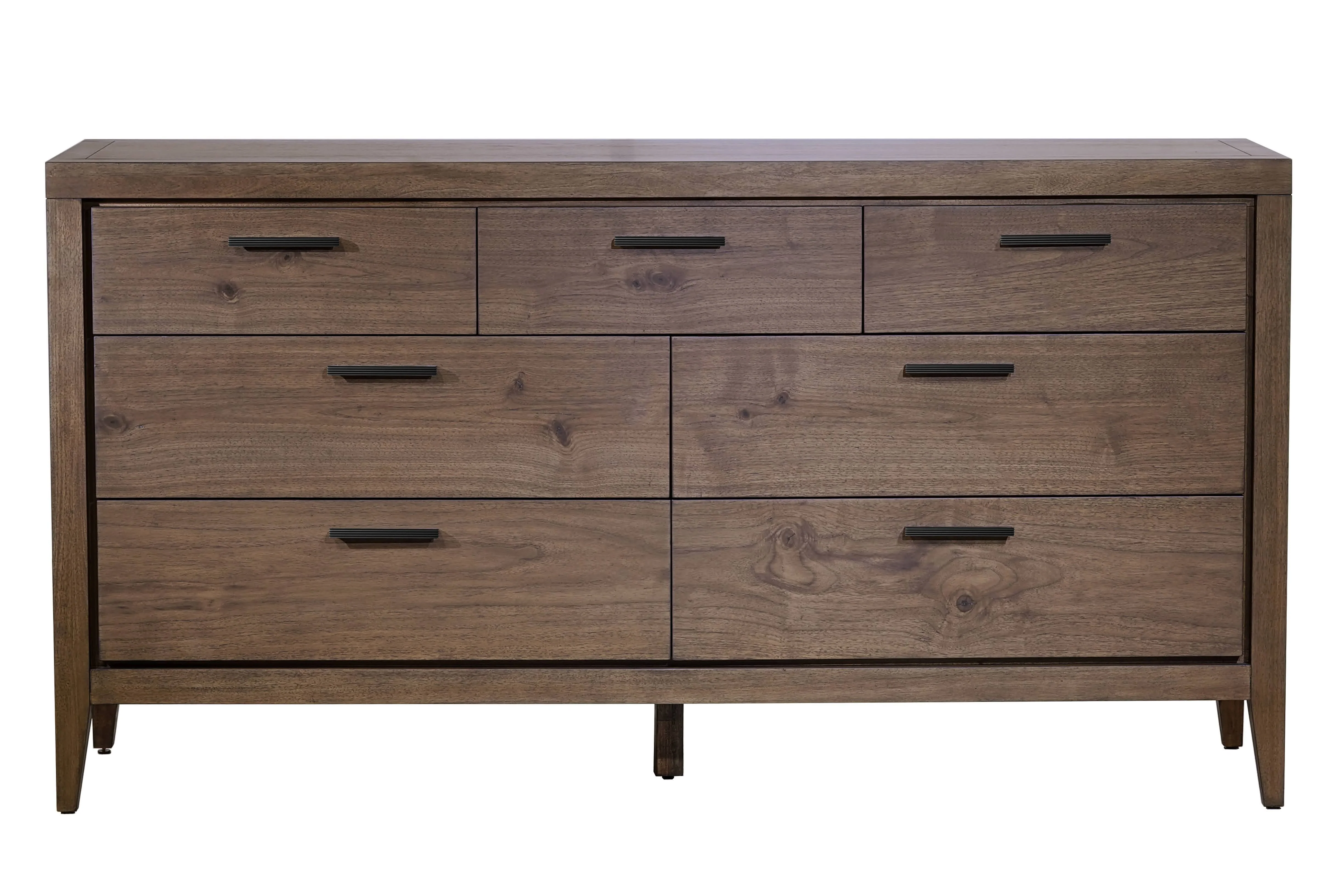 Boracay Seven Drawer Walnut Dresser in Wild Oats Brown - Image 5