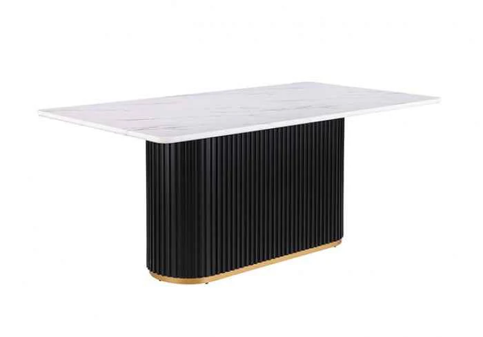 Borden Black/White 5-Piece Dining Room Set - Image 3