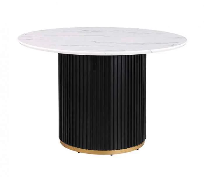 Borden Contemporary Black/White 5-Piece Dining Room Set - Image 3
