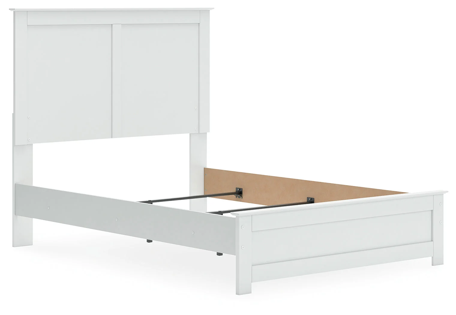 Bostwick Shoals Full Panel Bed with Mirrored Dresser in White - Image 15