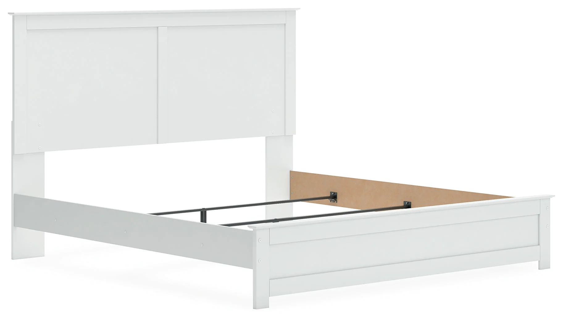 Bostwick Shoals King Panel Bed with Mirrored Dresser, Chest and Nightstand in White - Image 14