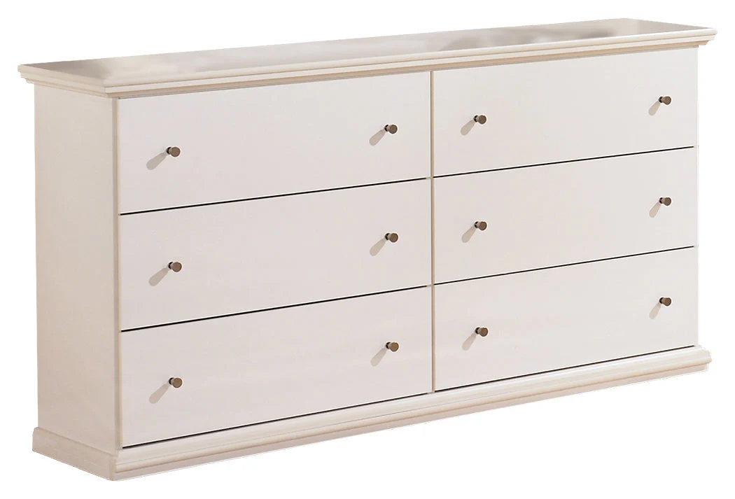Bostwick Shoals Queen Panel Bed with Dresser in White - Image 2
