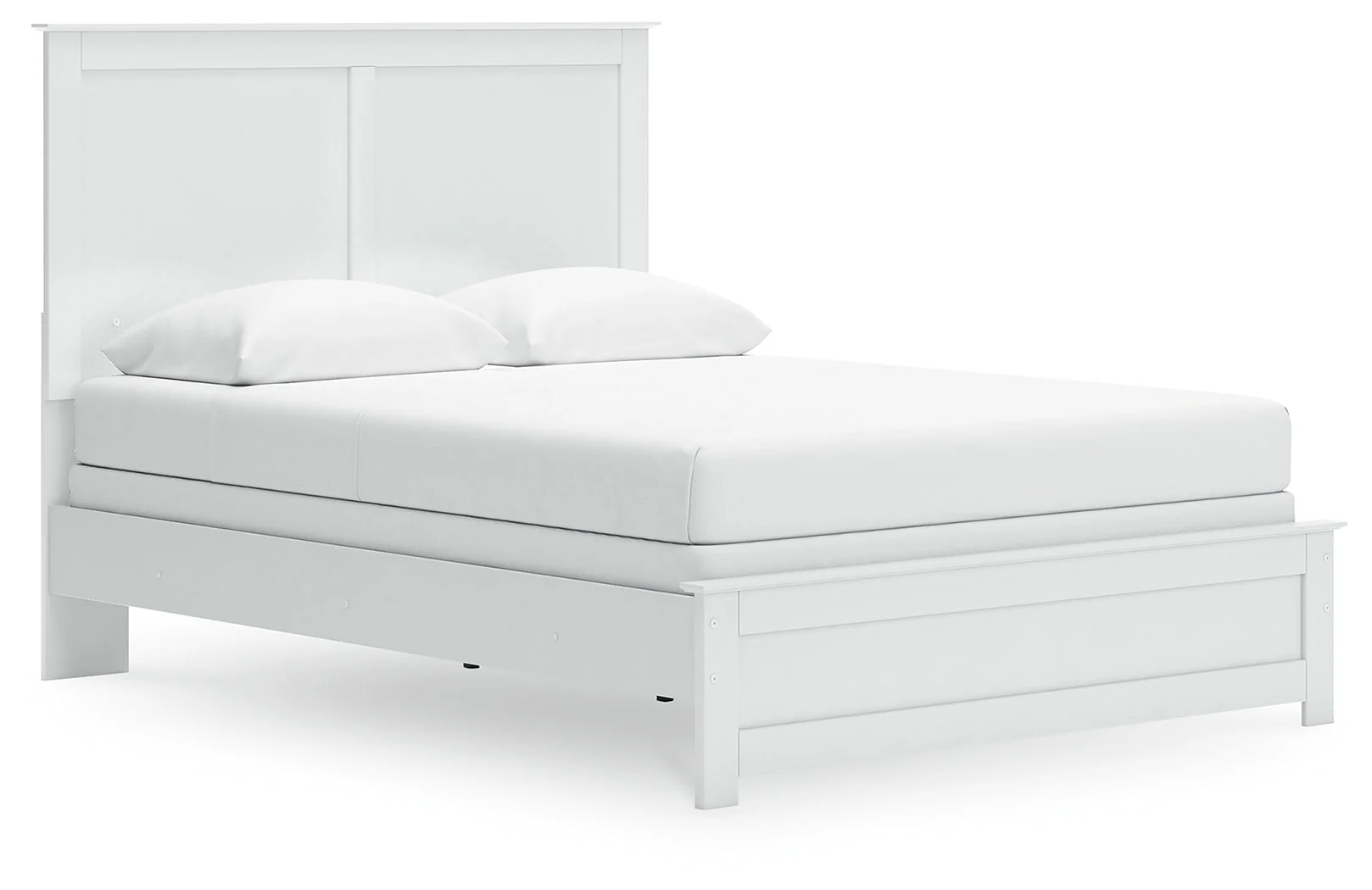 Bostwick Shoals Queen Panel Bed with Mirrored Dresser and Nightstand in White - Image 11