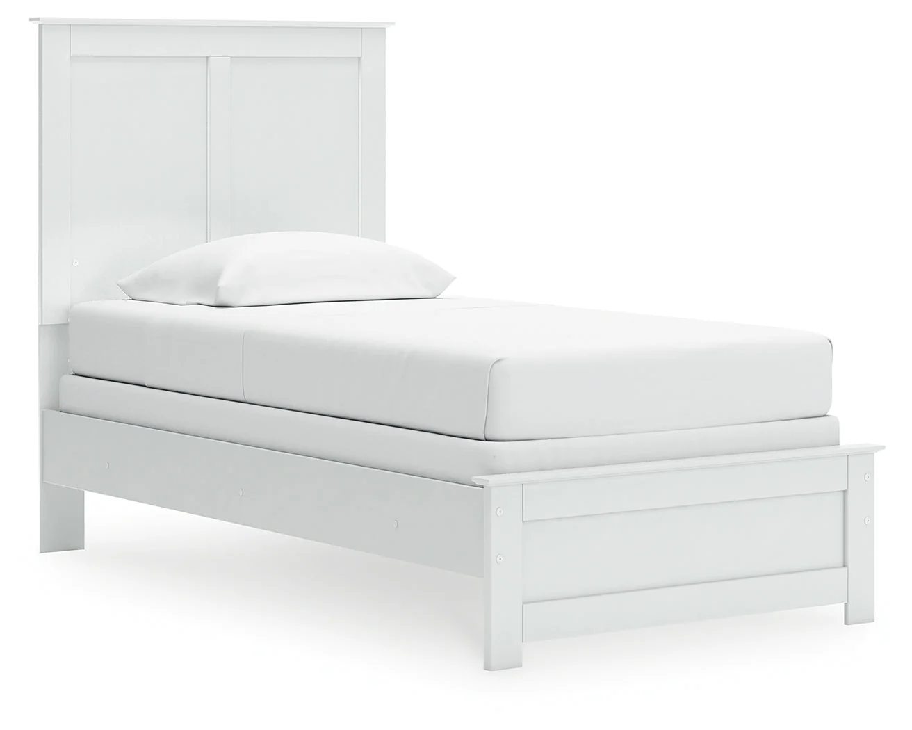 Bostwick Shoals Twin Panel Bed with Mirrored Dresser in White - Image 10