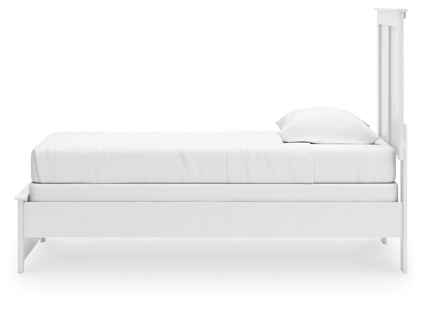 Bostwick Shoals Twin Panel Bed with Mirrored Dresser in White - Image 13