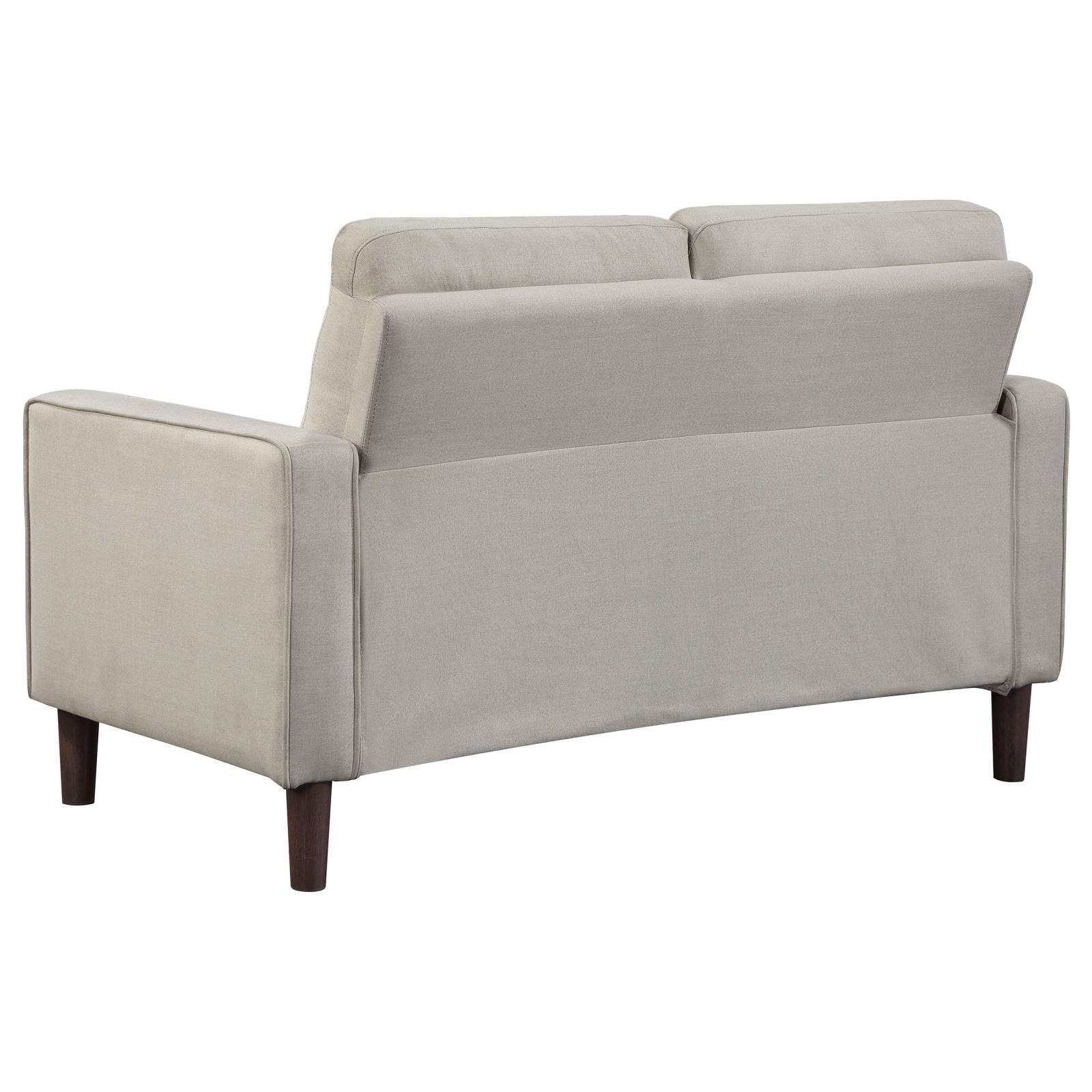 Bowen Beige 2-piece Upholstered Track Arms Tufted Sofa Set - Image 8