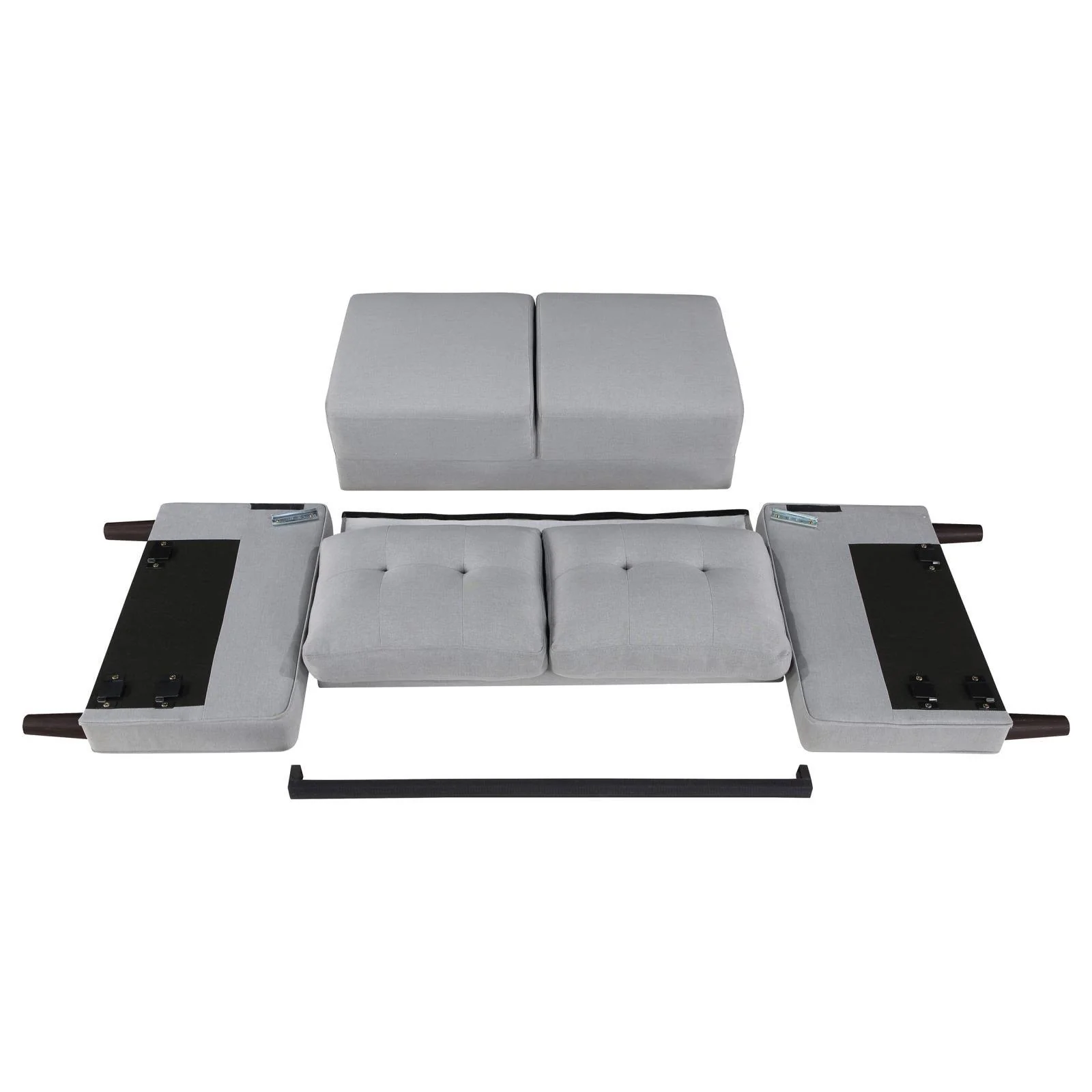 Bowen Gray 3-piece Upholstered Track Arms Tufted Sofa Set - Image 11