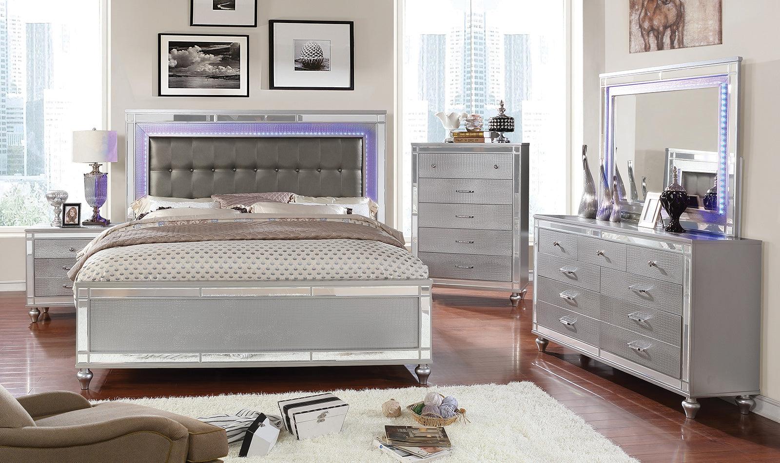 Brachium Silver California King Bed - Image 3
