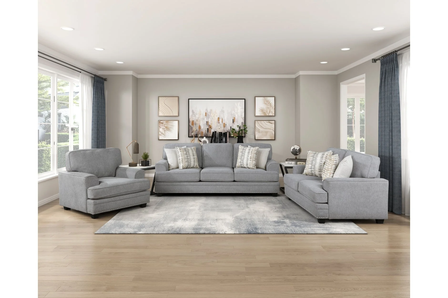 Bradford Gray Chair - Image 2