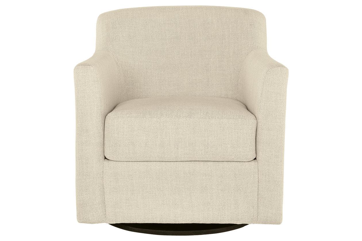 Bradney Linen Swivel Accent Chair - Image 3