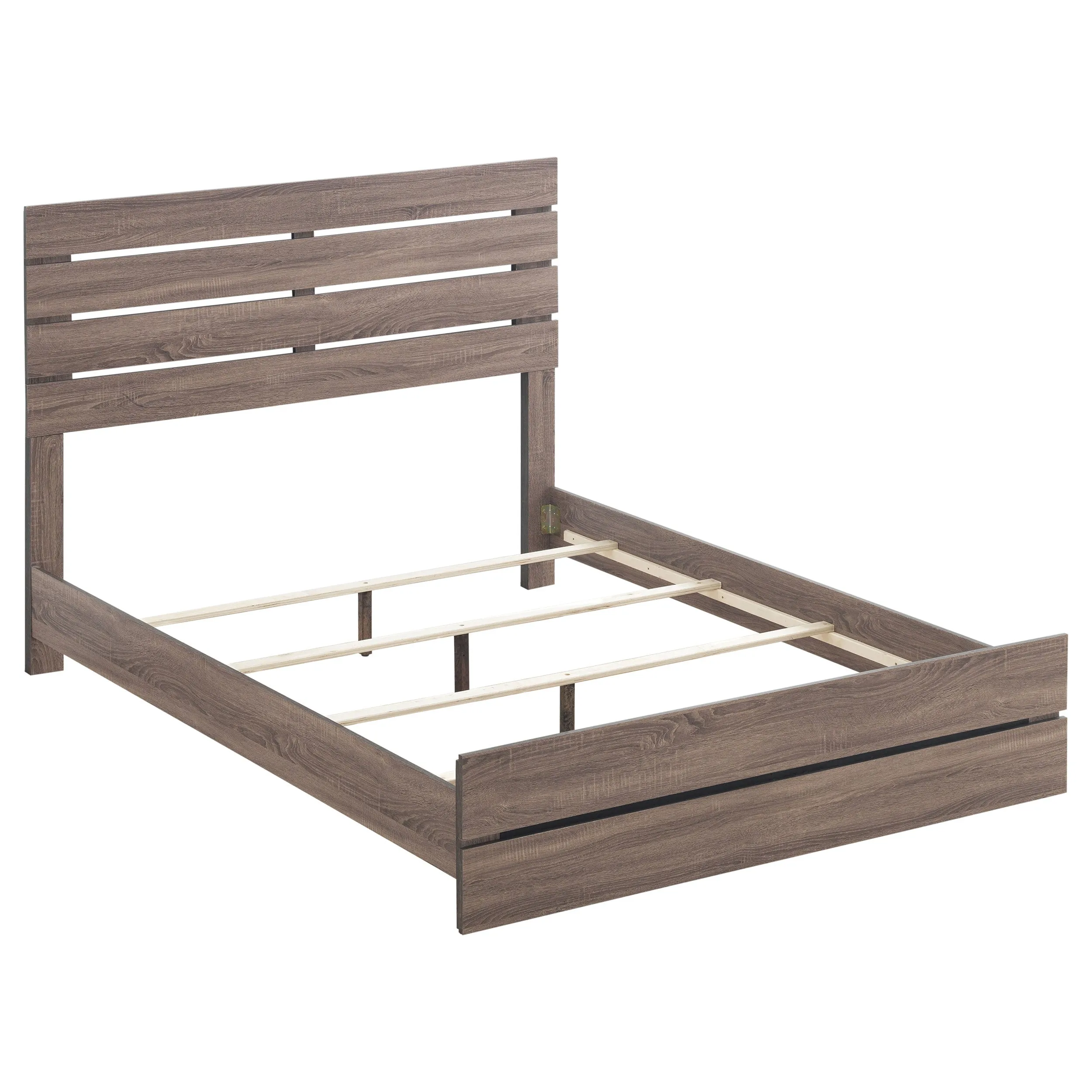 Brantford Barrel Oak 4-Piece Queen Panel Bedroom Set - Image 3