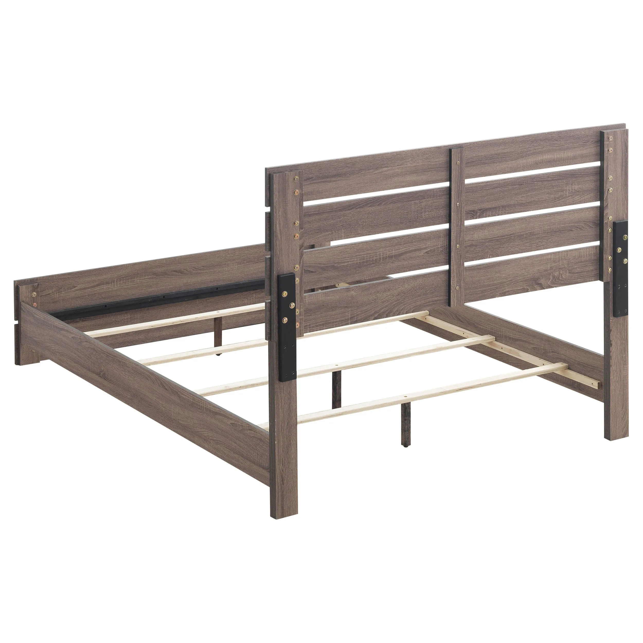 Brantford Barrel Oak 4-Piece Queen Panel Bedroom Set - Image 4