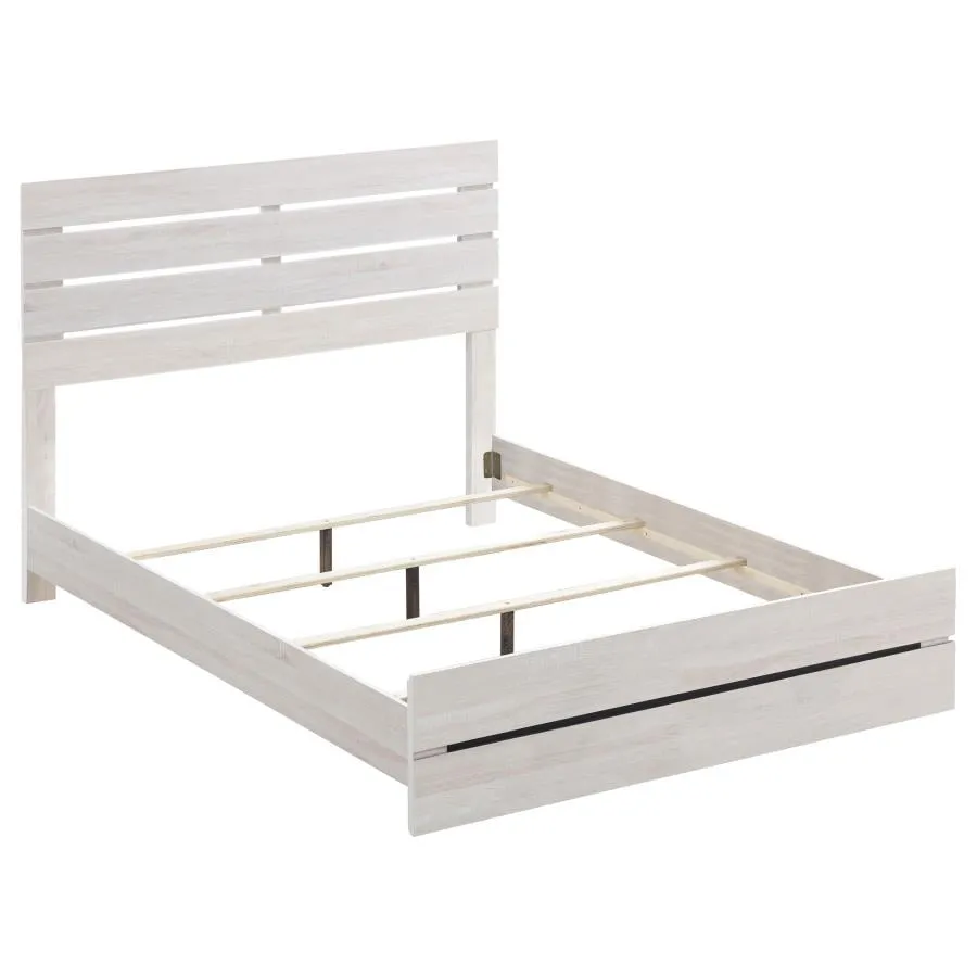 Brantford Coastal White 4-Piece Queen Panel Bedroom Set - Image 3
