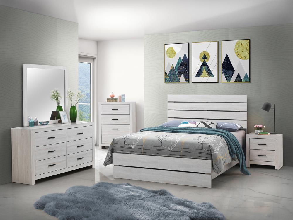 Brantford Coastal White Eastern King Panel Bed - Image 3