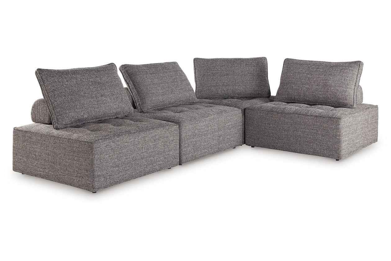 Bree Zee Brown 4-Piece Outdoor Sectional - Image 2
