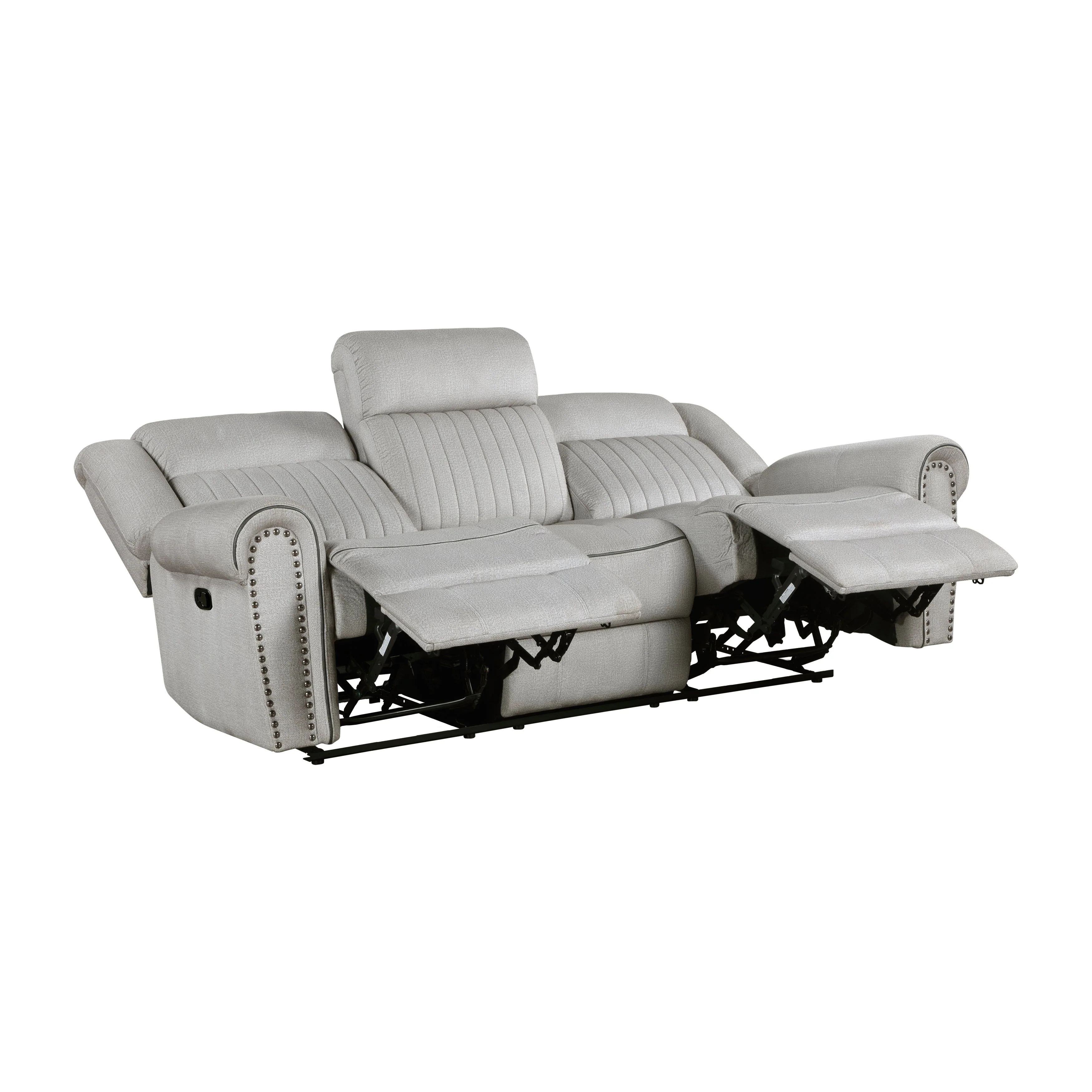 Brennen Mist Double Reclining Sofa - Image 5