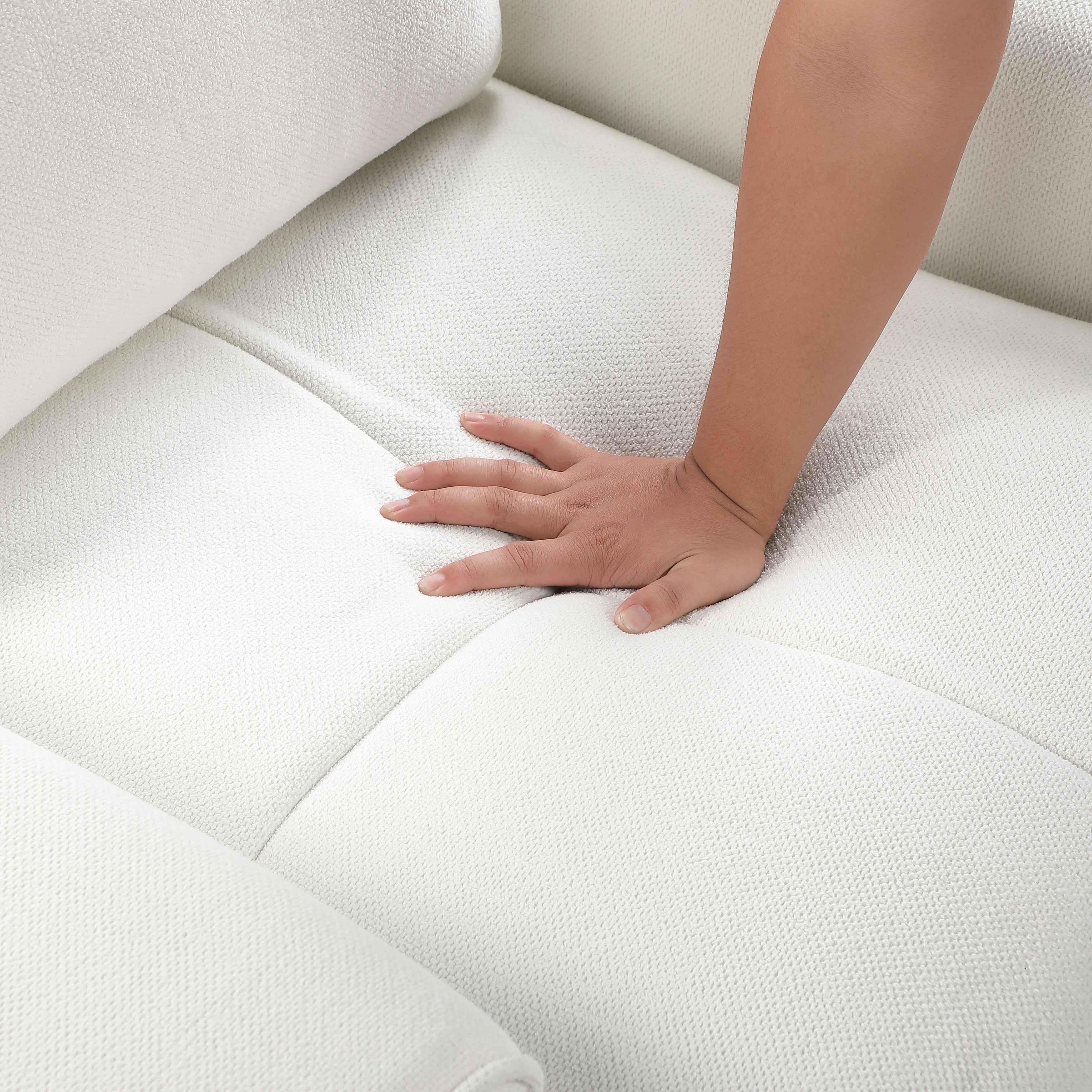 Brera Beige Loveseat - Image 6