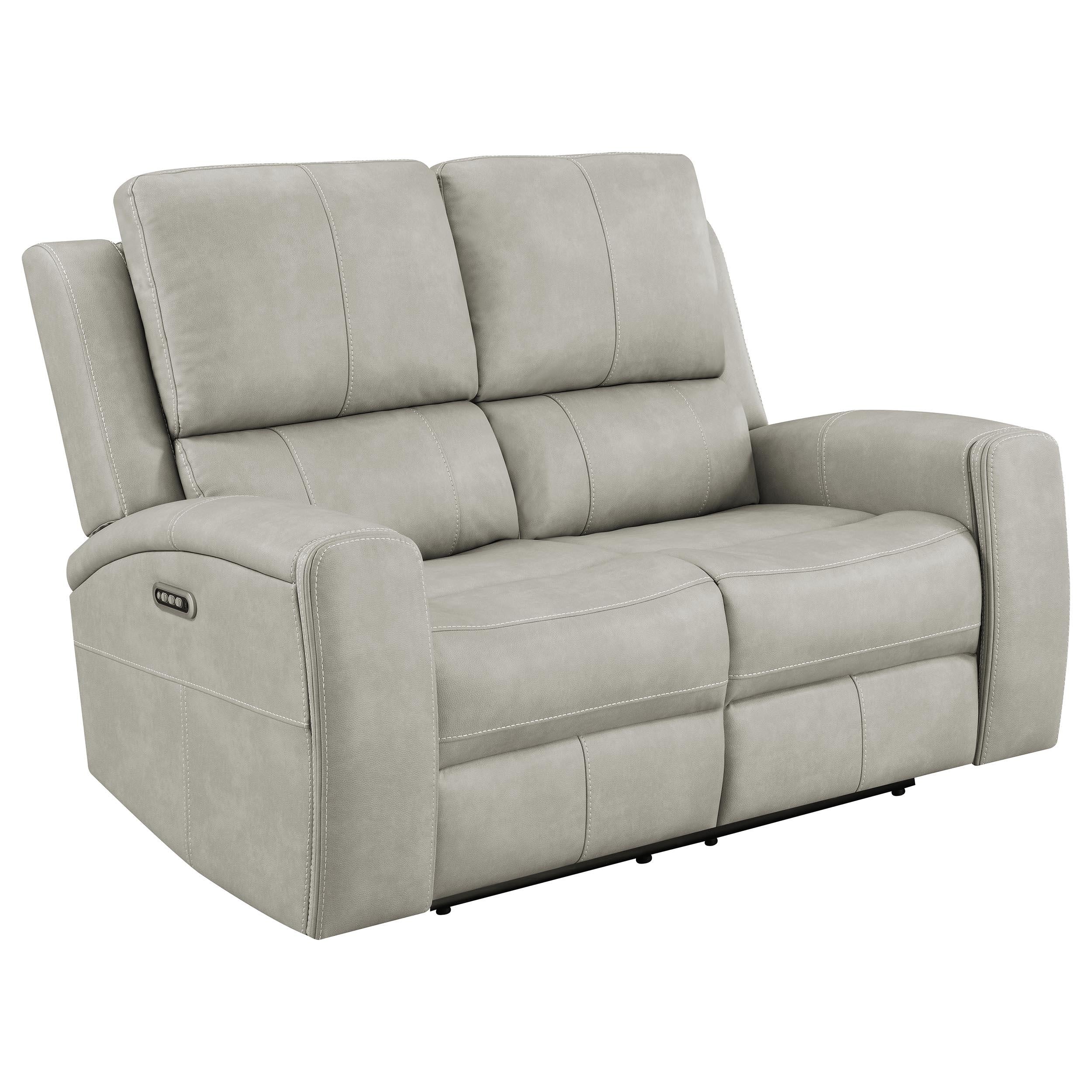 Brickston Gray 2-Piece Triple Power Reclining Set - Image 5