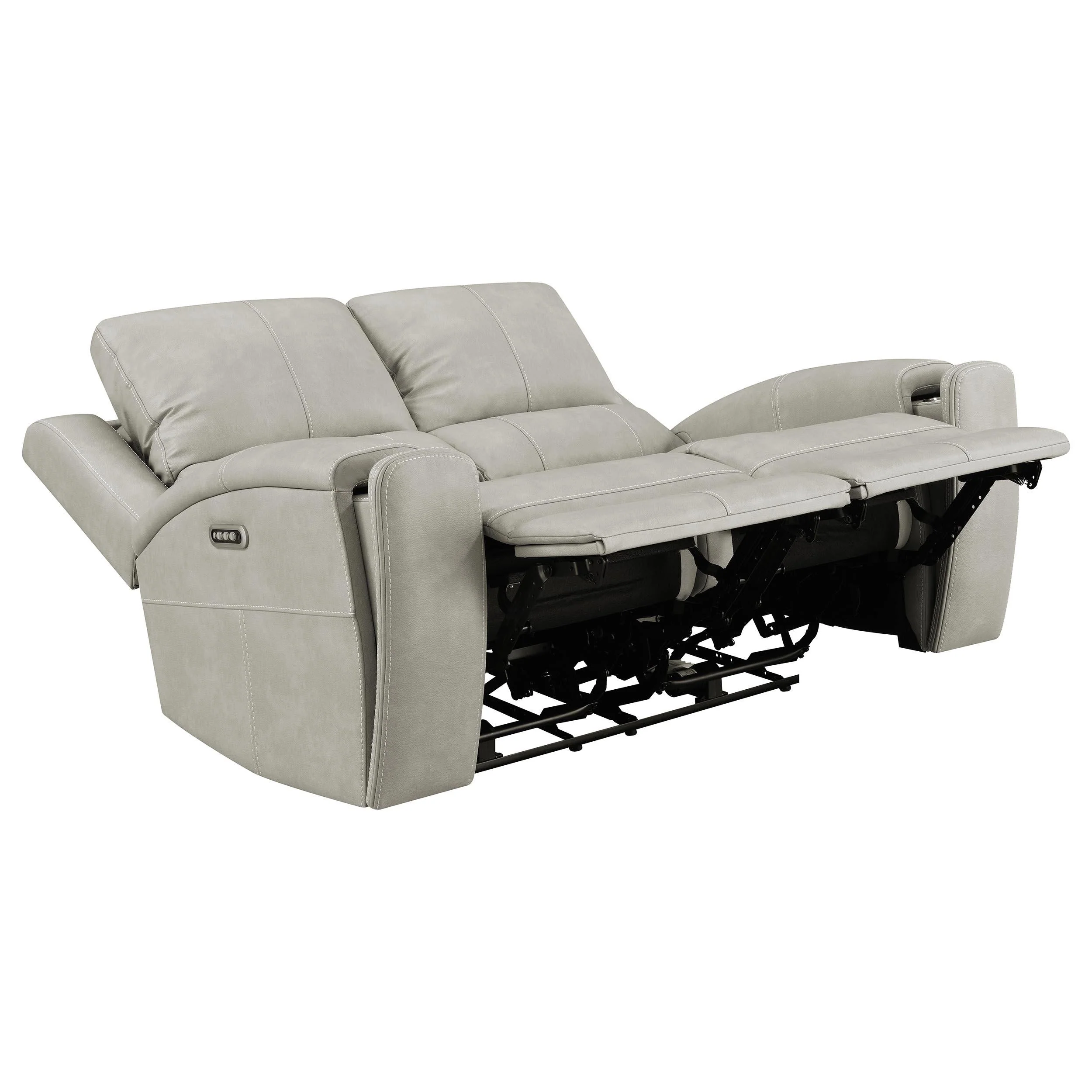 Brickston Gray 3-Piece Triple Power Reclining Set - Image 5