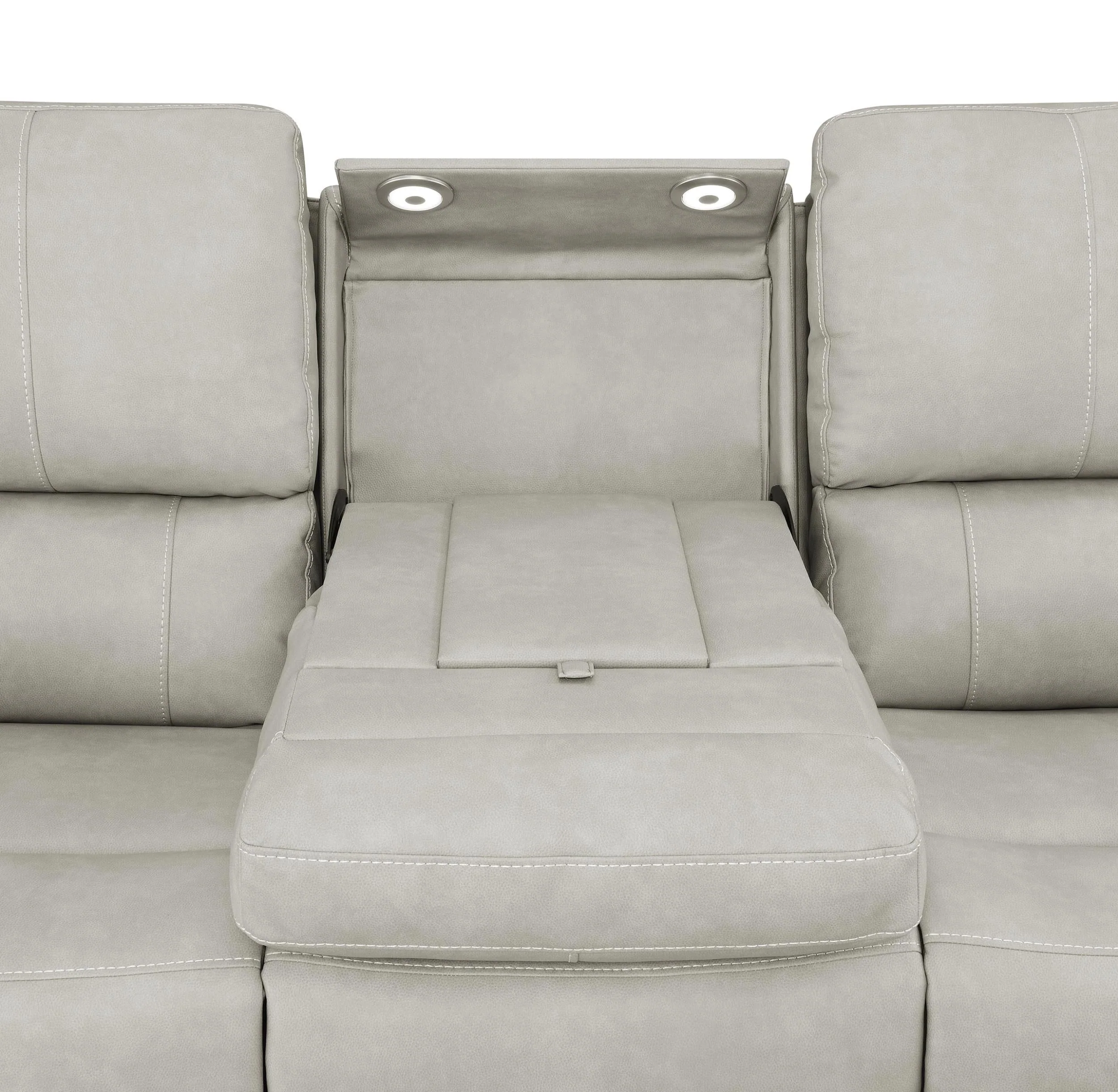 Brickston Gray 3-Piece Triple Power Reclining Set - Image 8