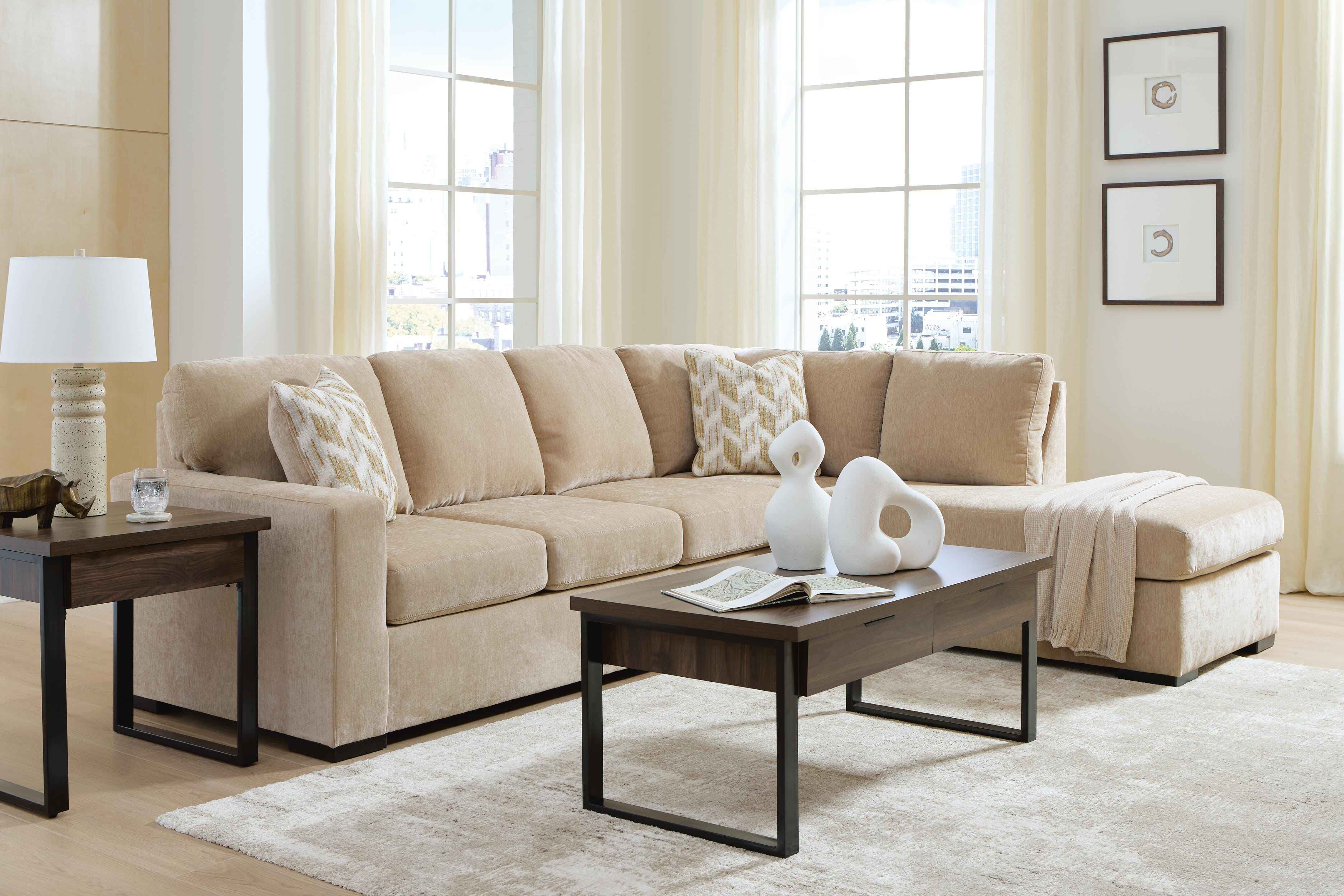 Bridgepoint Almond 2-Piece Sectional with RAF Chaise - Image 3