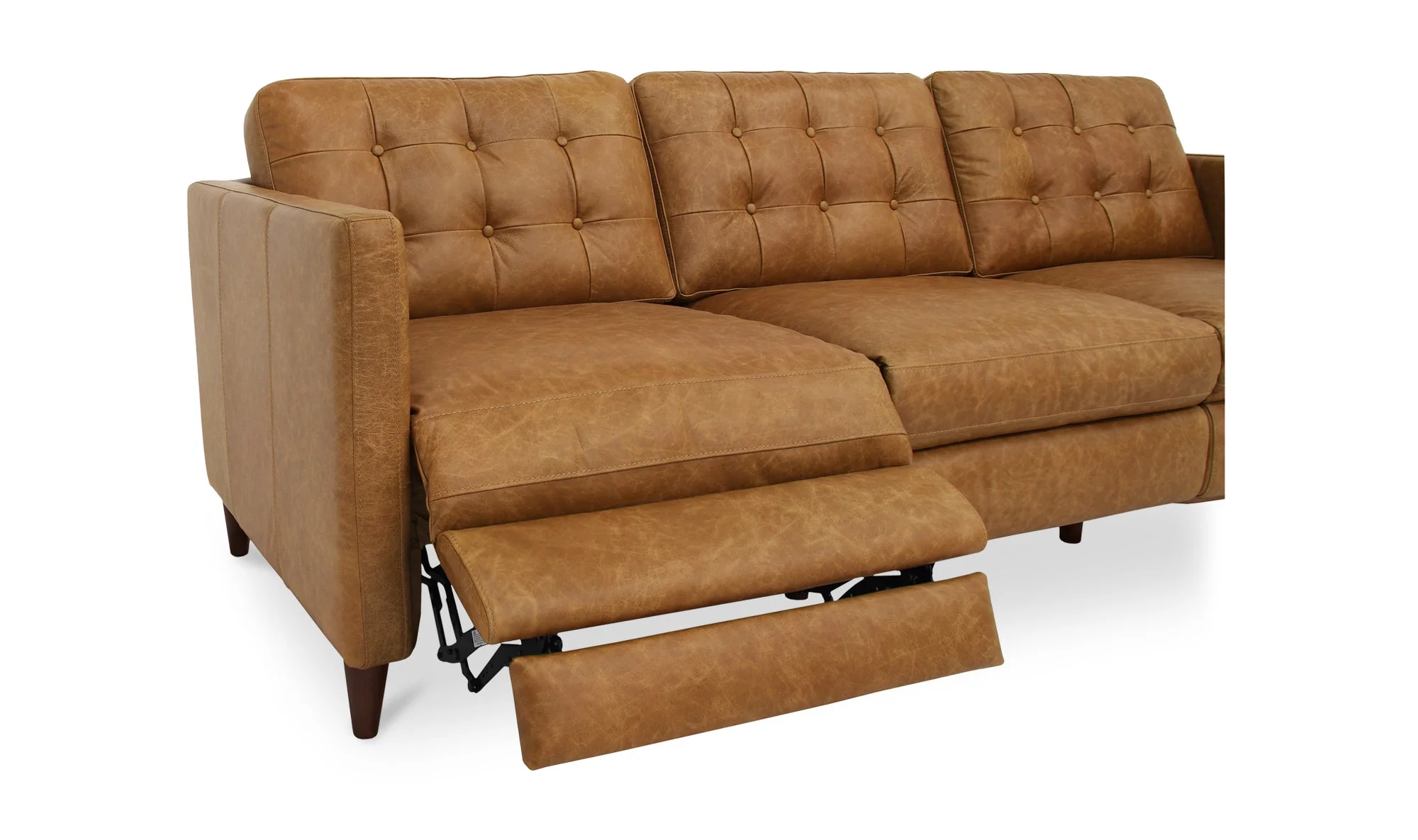 Bridgers Power Recliner Sofa Tan Leather - Image 10