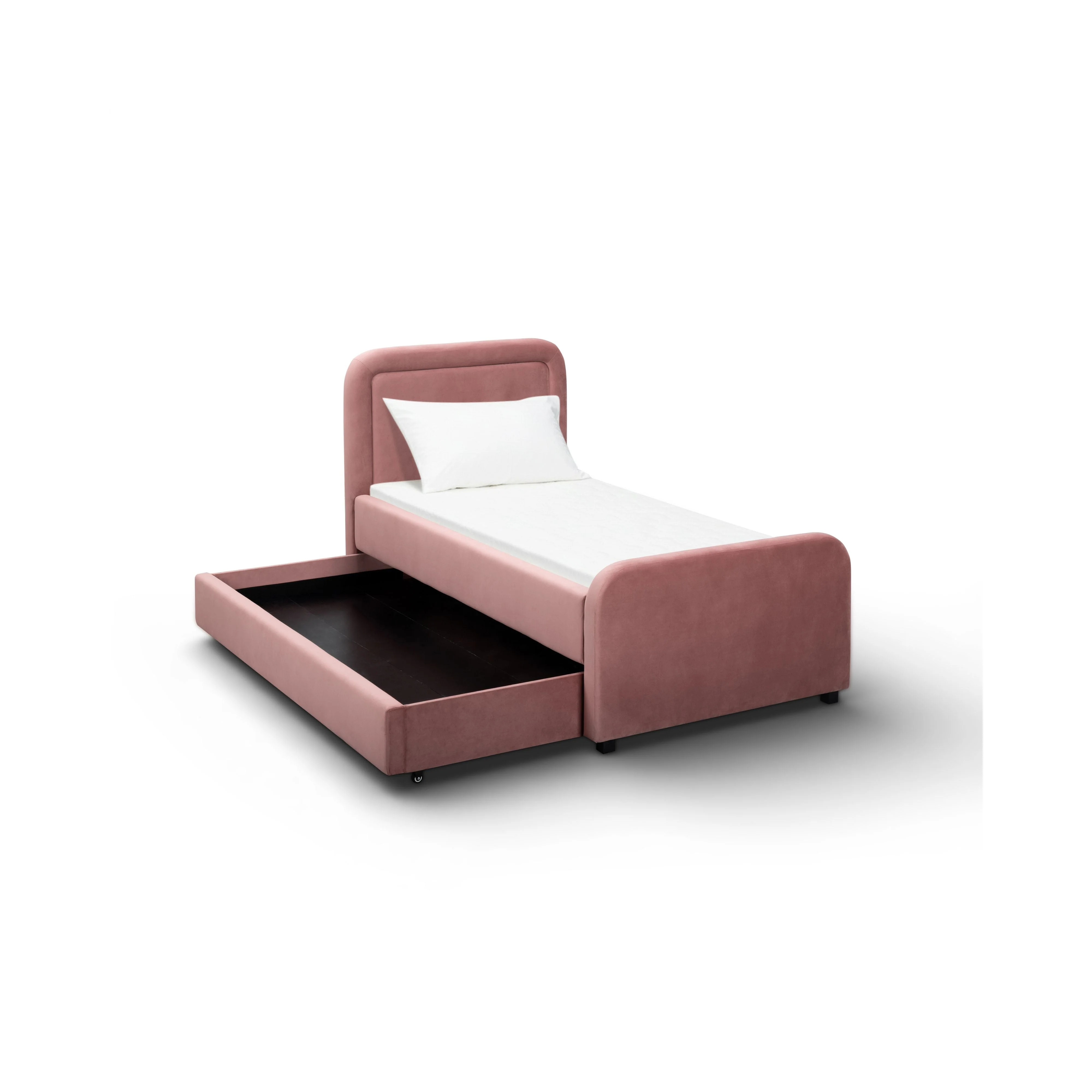 Briella Performance Velvet Trundle Bed in Twin