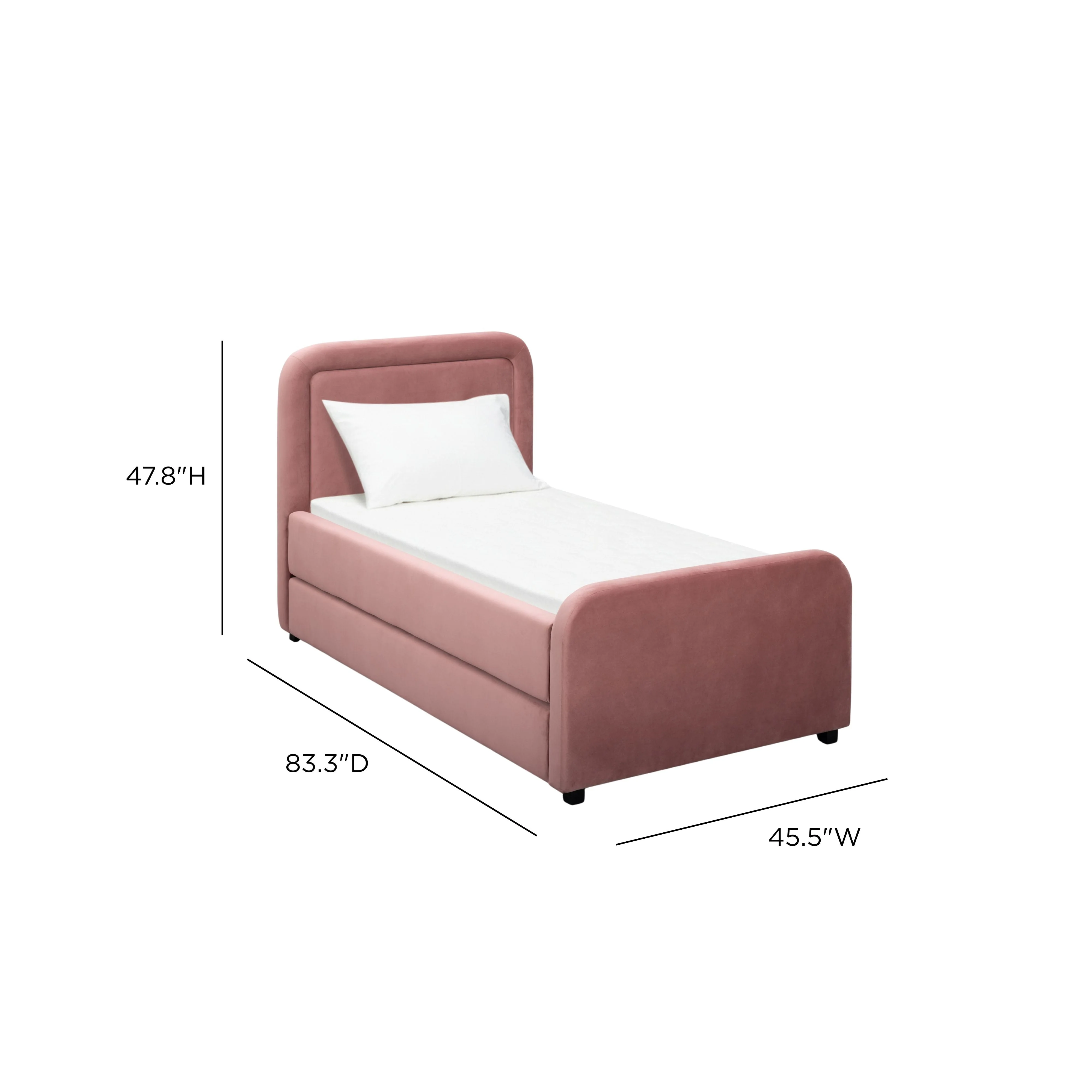 Briella Performance Velvet Trundle Bed in Twin - Image 10