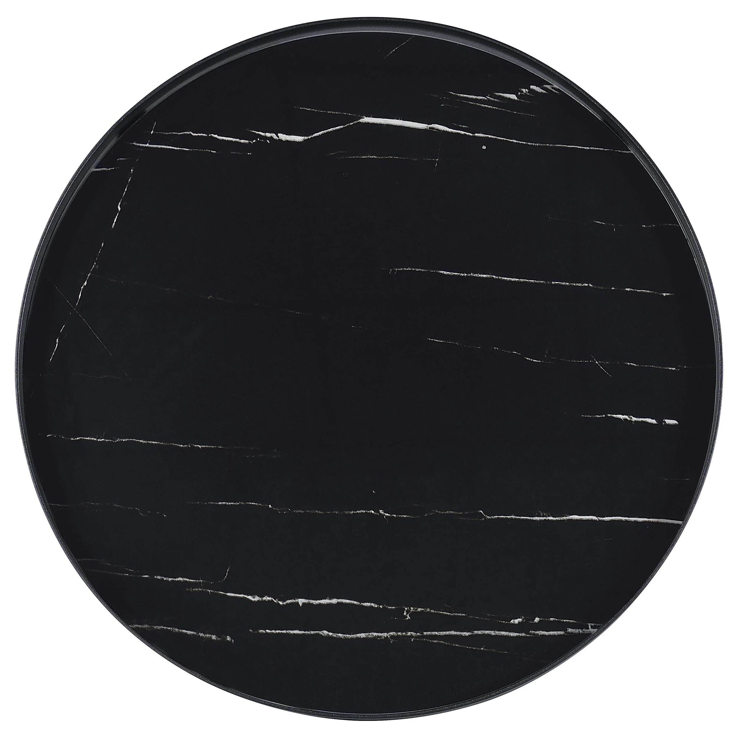 Briggs Black 2-Piece Round Coffee and End Table Set - Image 5