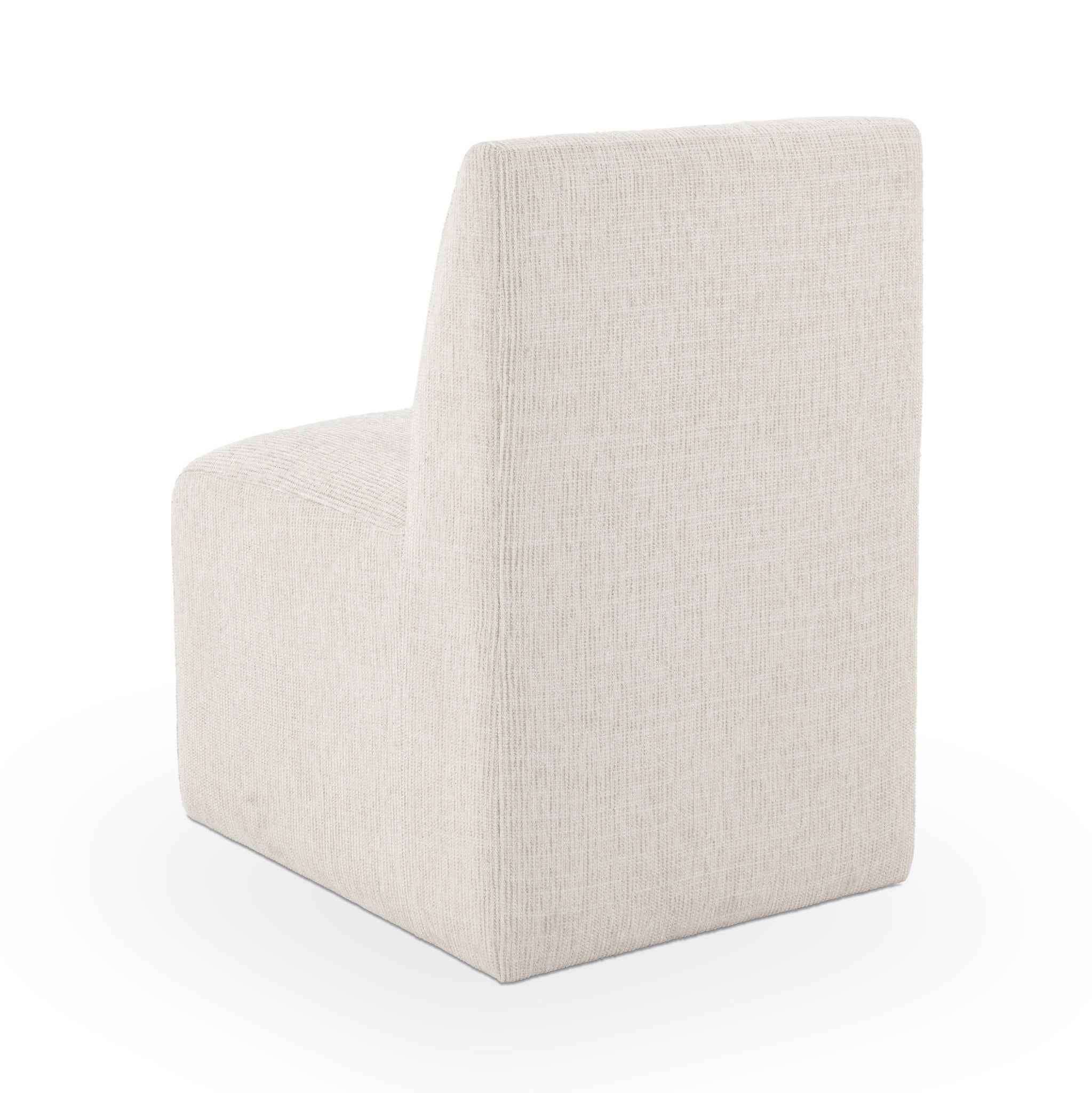 Brighton Dining Chair with Casters - Beige Vanilla - Image 4