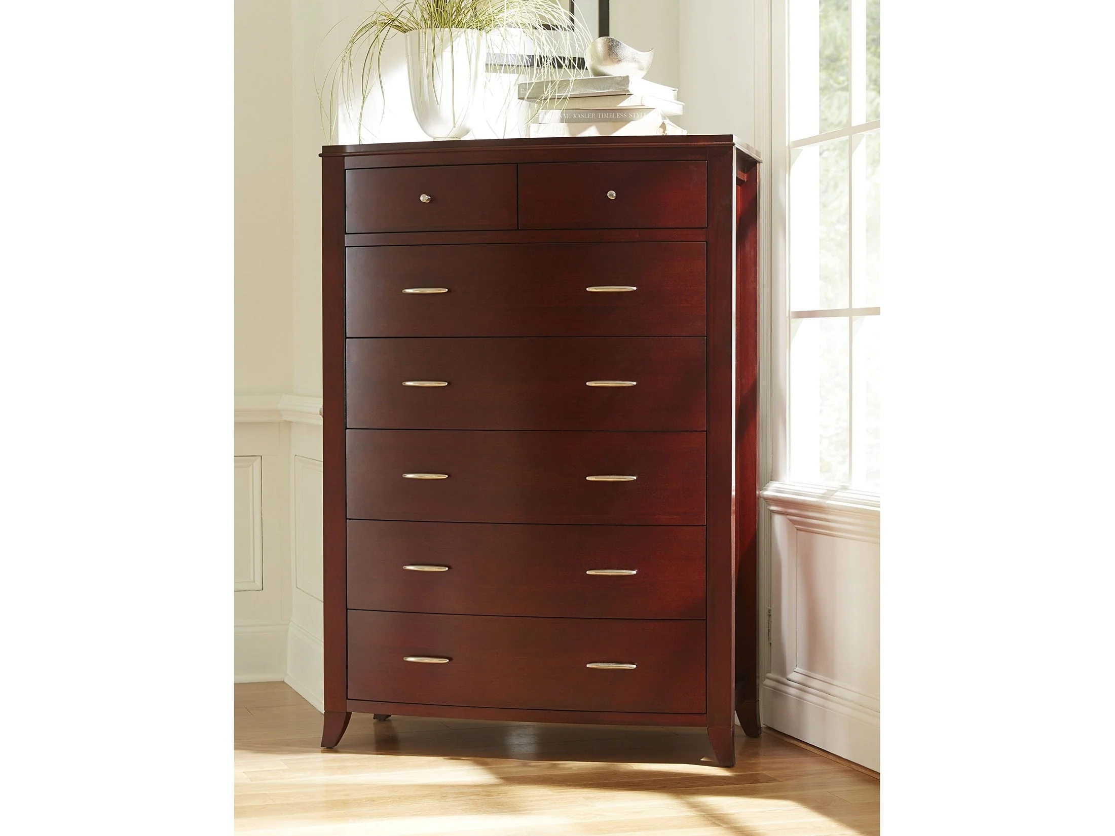 Brighton Seven Drawer Chest in Cinnamon
