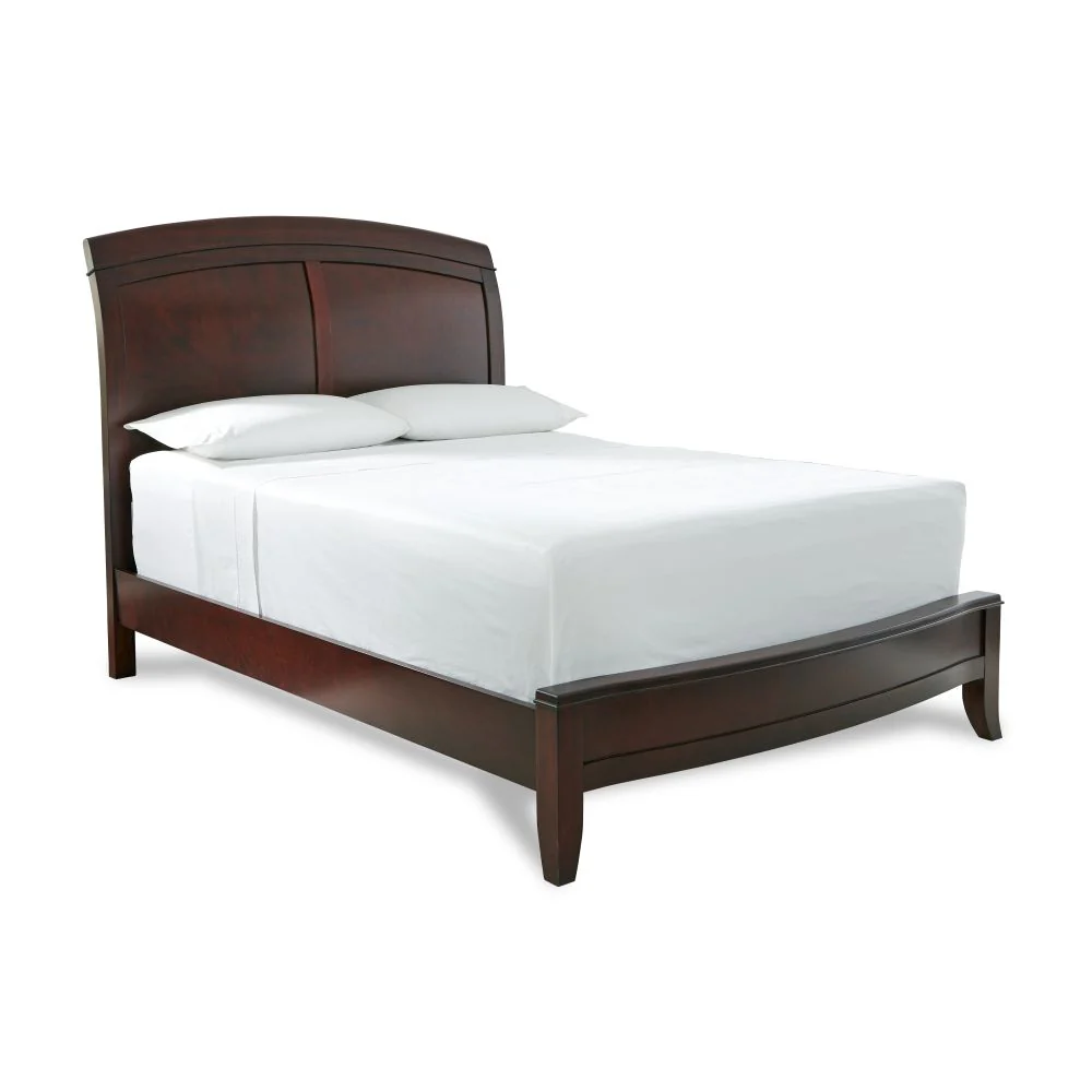 Brighton Wood Queen Sleigh Bed in Cinnamon - Image 5