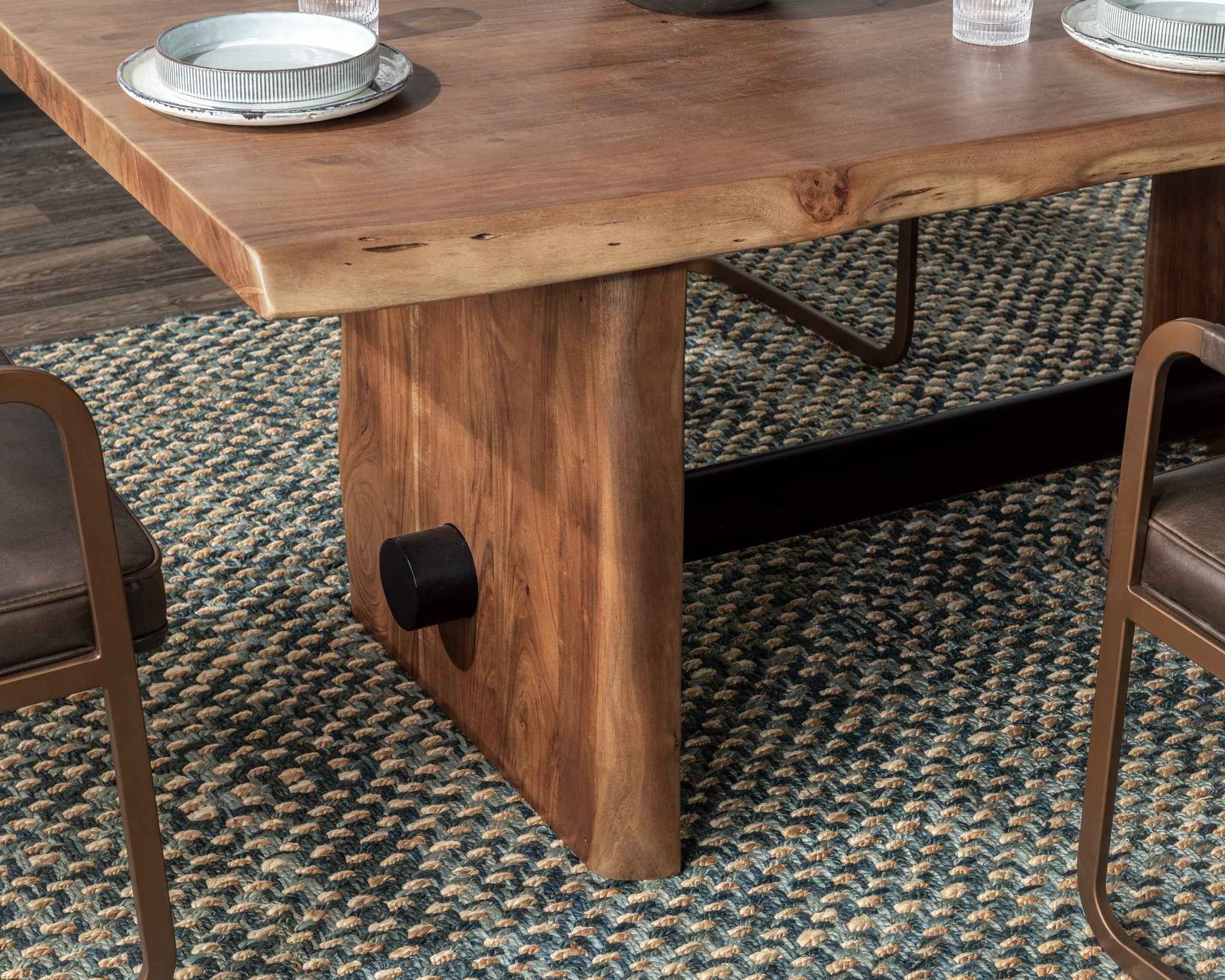Brinton Dining Table - Acorn Brown - Image 5