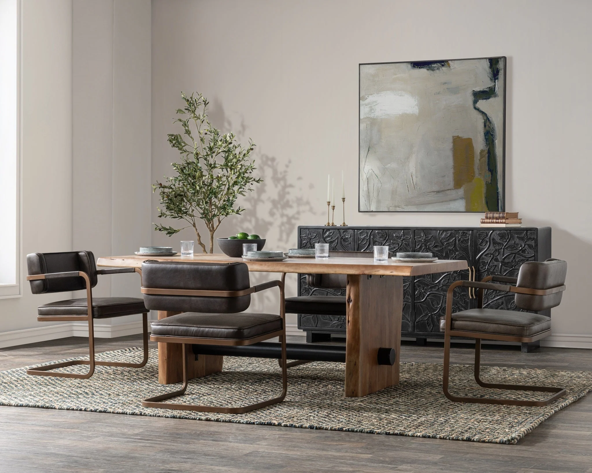Brinton Dining Table - Acorn Brown - Image 6