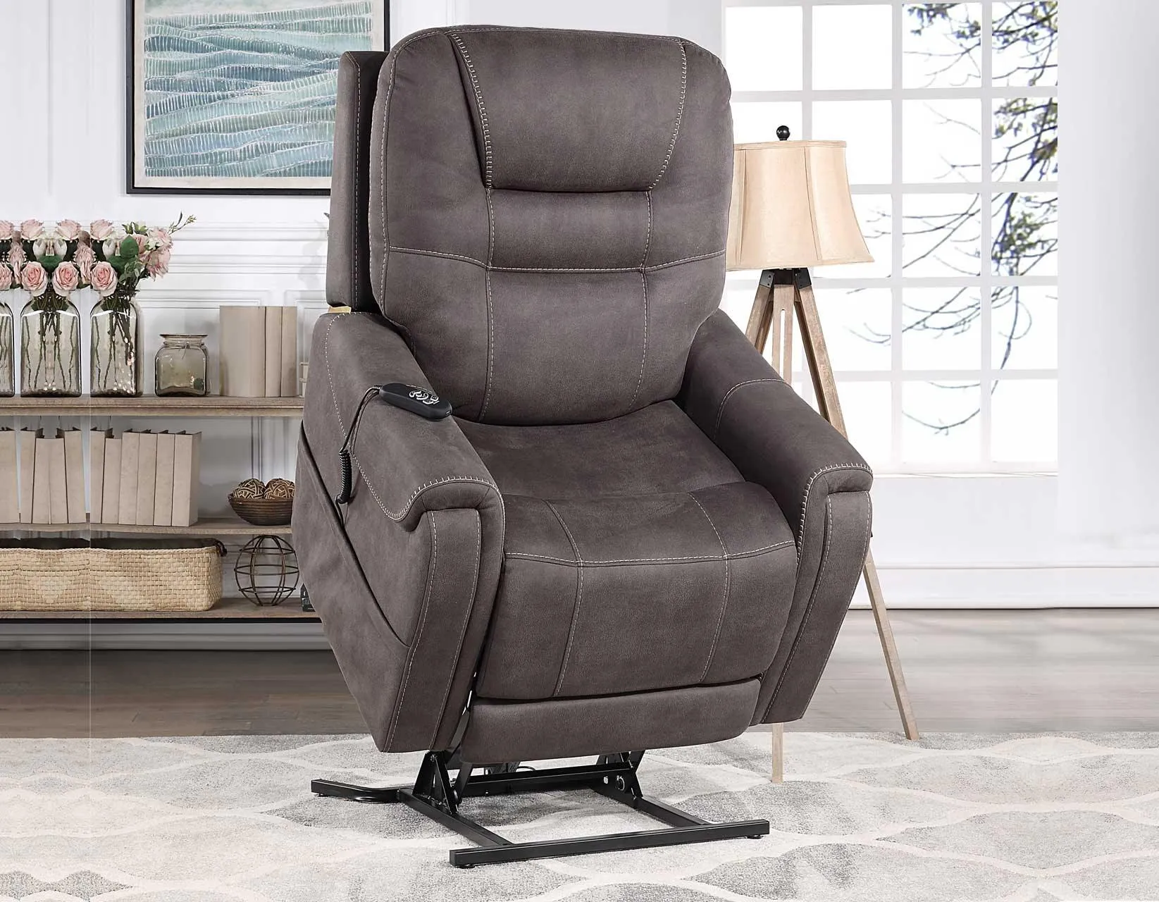 Brisbane Stone Power Lift Chair w/Three Heat Zones - Image 6