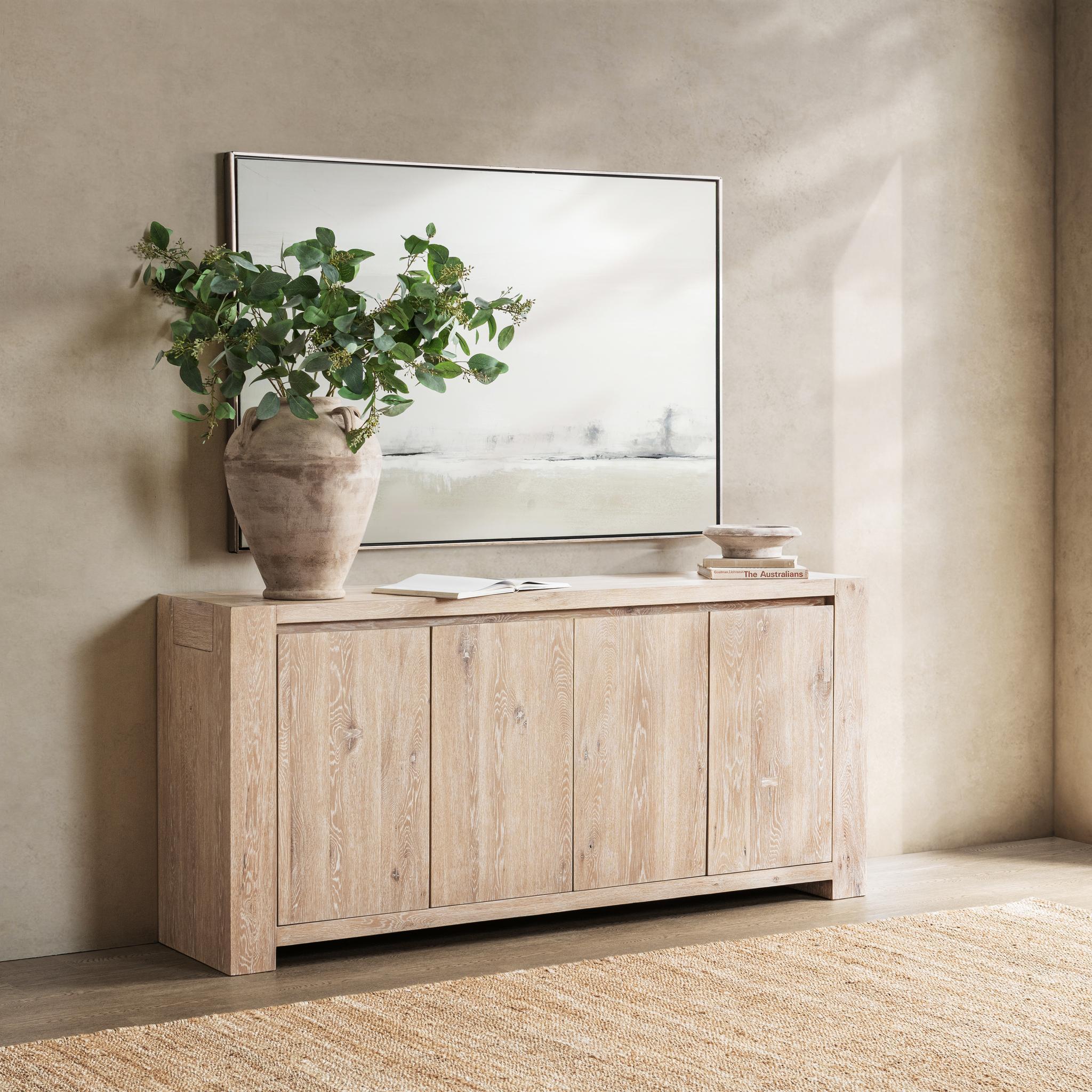 Bristol 4 Door Cabinet - Aged Cream - Image 7