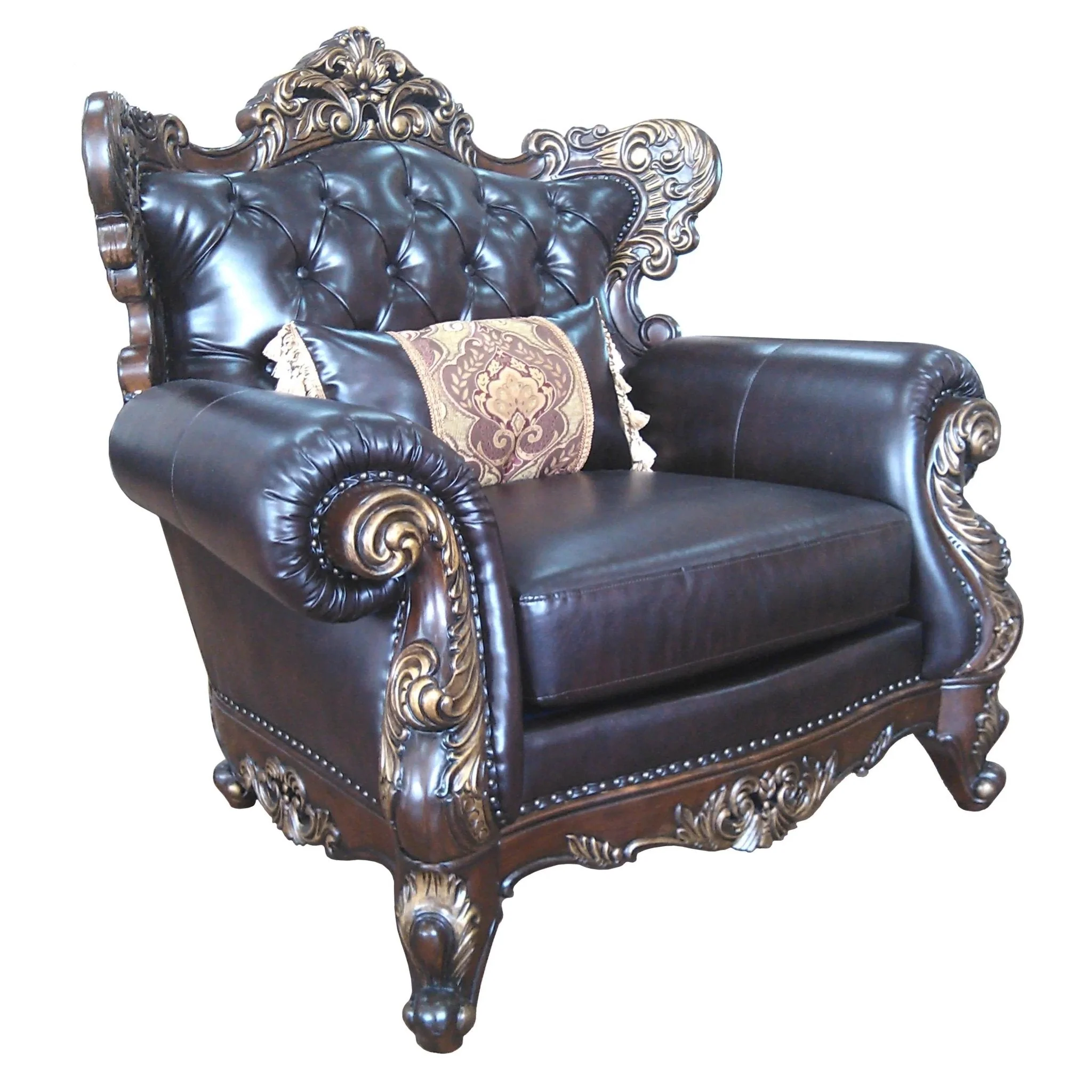 Britney Traditional Style Chair In Cherry Finish Wood