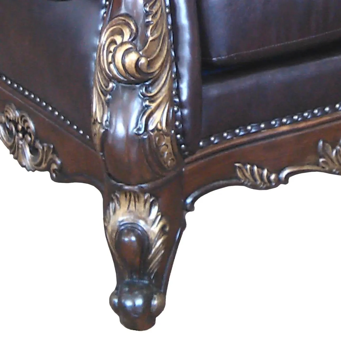 Britney Traditional Style Chair In Cherry Finish Wood - Image 6