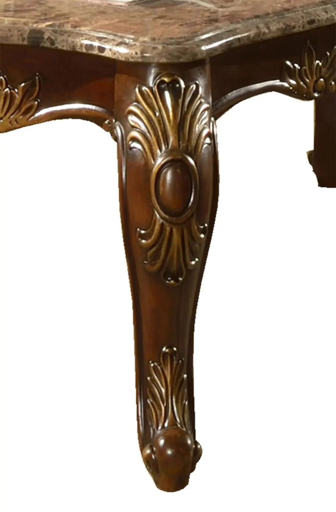 Britney Traditional Style End Table In Cherry Finish Wood - Image 5