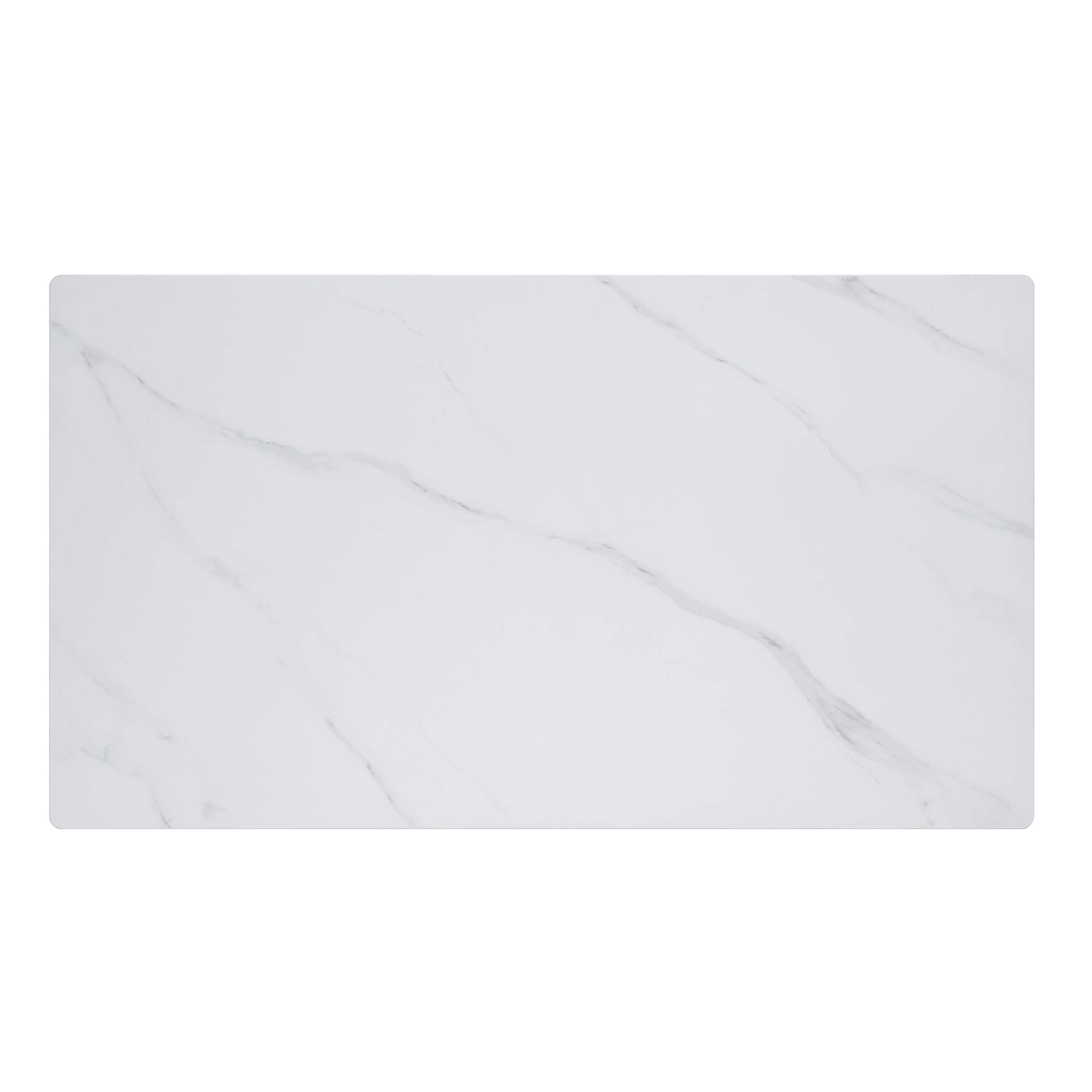 Brixley Black Faux Marble-Top Dining Table - Image 3