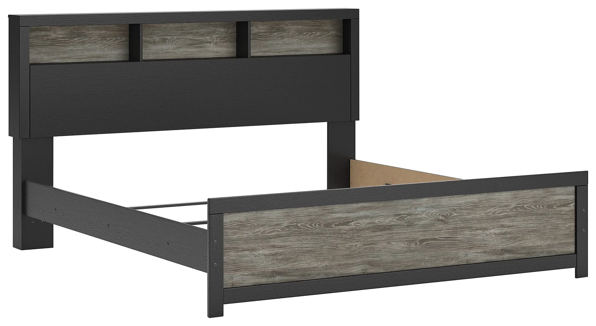 Broachmyn Black/Gray Bookcase Panel Bedroom Set - Image 7